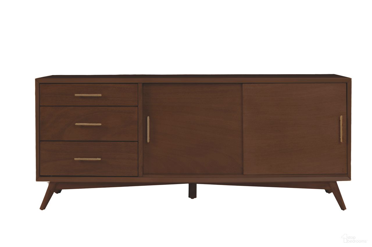 Flynn Large TV Console In Walnut