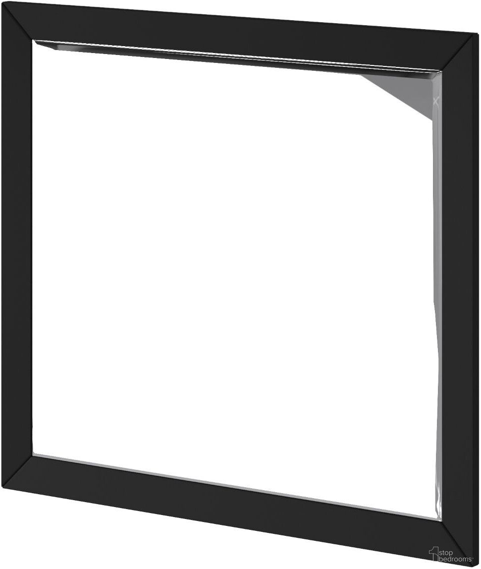The appearance of Flynn Mirror In Black designed by Alpine in the transitional interior design. This black piece of furniture  was selected by 1StopBedrooms from Flynn Collection to add a touch of cosiness and style into your home. Sku: 966BLK-06. Material: Mahogany.