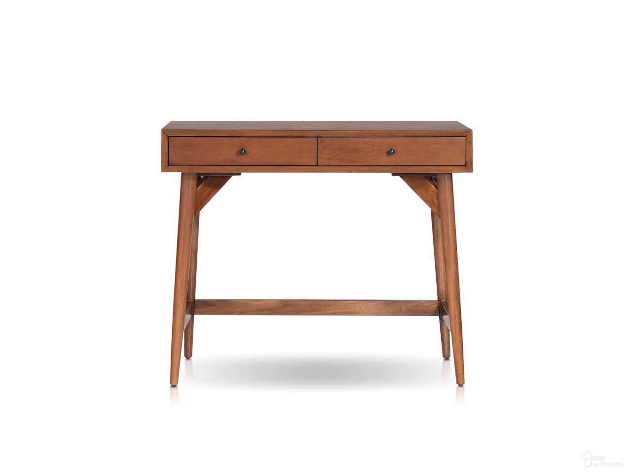 Flynn 30 Inch Mini Desk In Chestnut