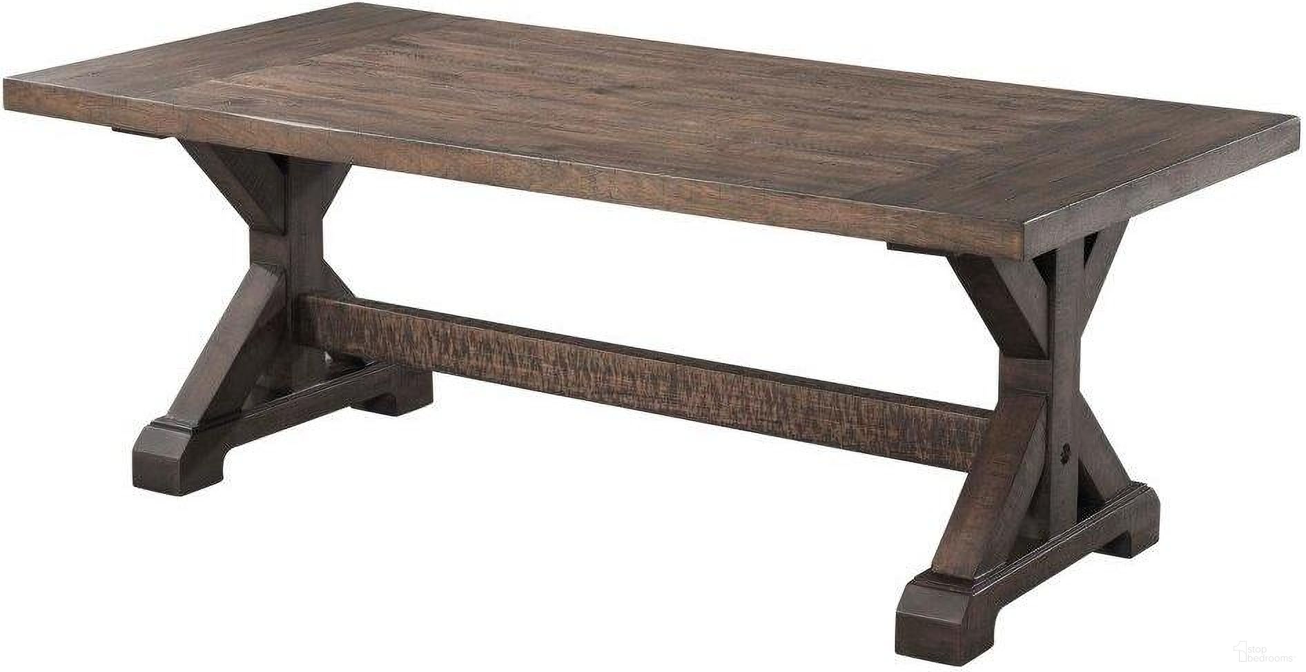 Flynn Walnut Trestle Coffee Table