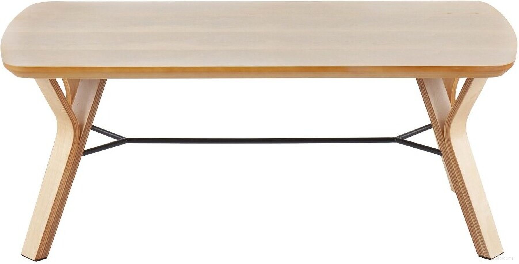 The appearance of Folia Coffee Table In Natural Wood designed by Lumisource in the transitional interior design. This natural wood piece of furniture  was selected by 1StopBedrooms from Folia Collection to add a touch of cosiness and style into your home. Sku: T16-FOLIA NA. Material: Wood.