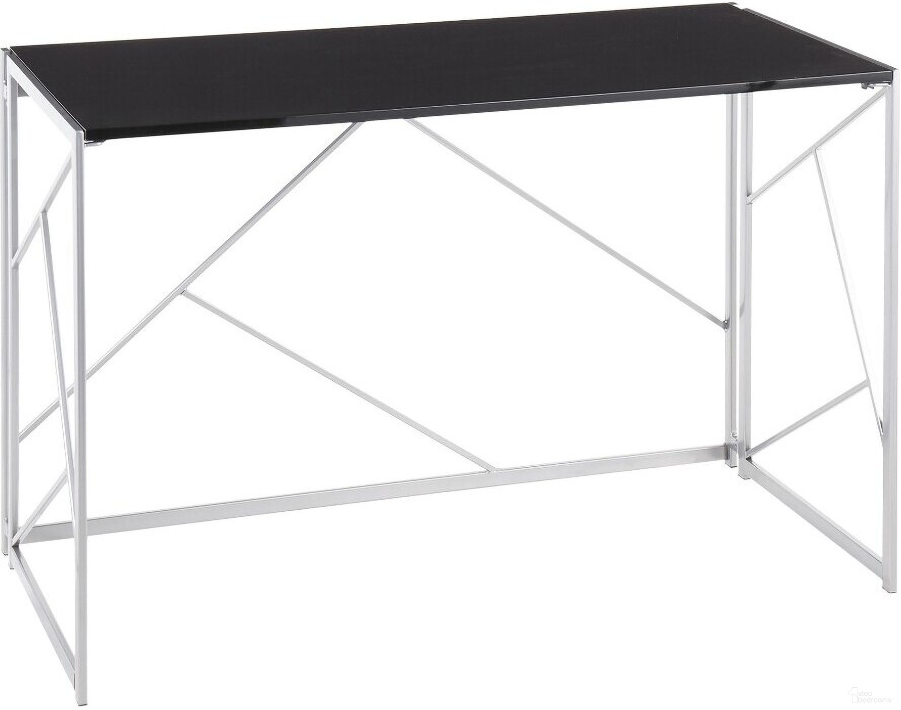 The appearance of Folia Desk In Black and Silver designed by Lumisource in the modern / contemporary interior design. This black/silver piece of furniture was selected by 1StopBedrooms from Folia Collection to add a touch of cosiness and style into your home. Sku: OFD-FOLIA SVBK. Material: MDF.