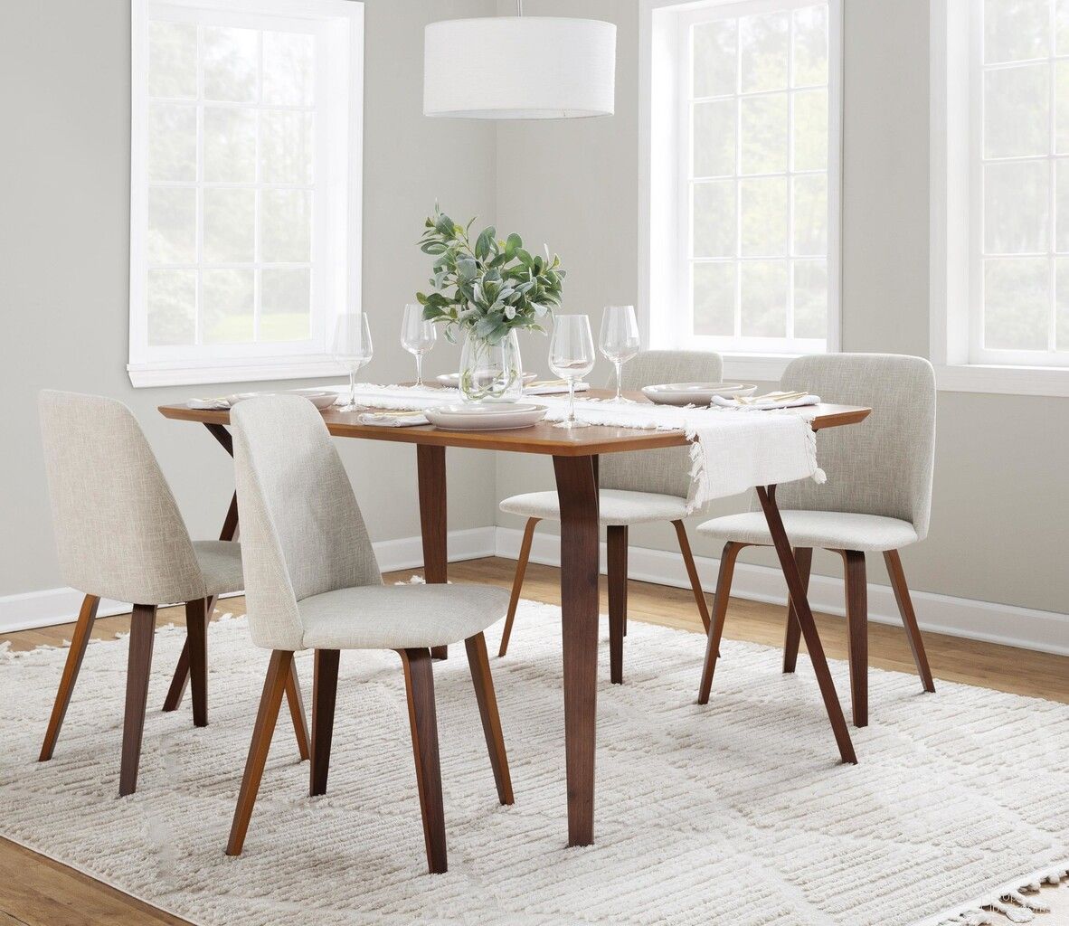 LumiSource Folia Toriano Dining Set - Thumbnail 3