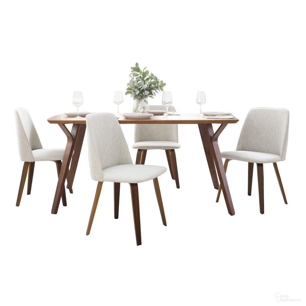 LumiSource Folia Toriano Dining Set - Thumbnail 2