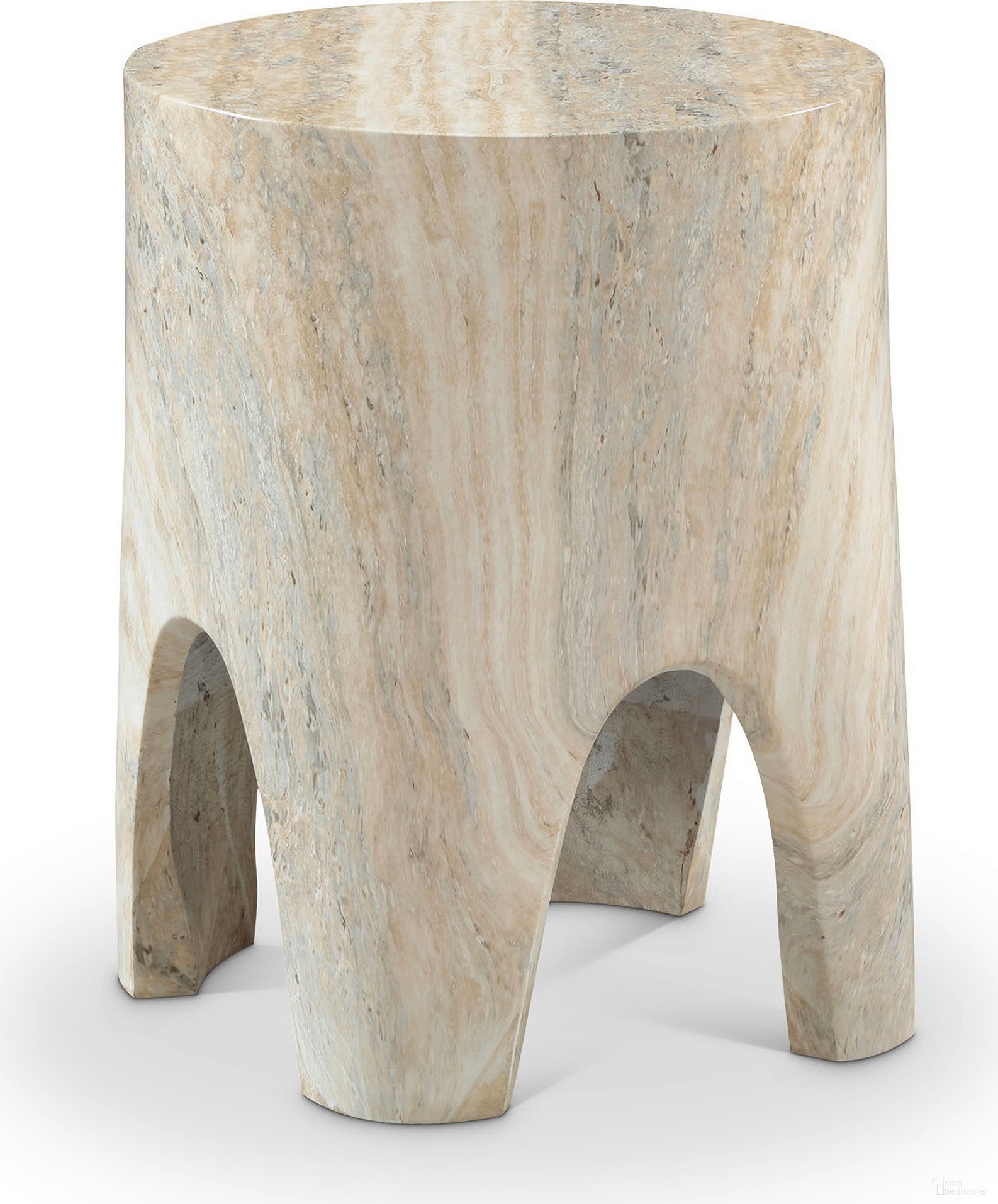 The appearance of Foligno Concrete End Table In Travertine designed by Meridian in the modern / contemporary interior design. This travertine piece of furniture was selected by 1StopBedrooms from Foligno Collection to add a touch of cosiness and style into your home. Sku: 99054Travertine-ET. Material: Concrete.