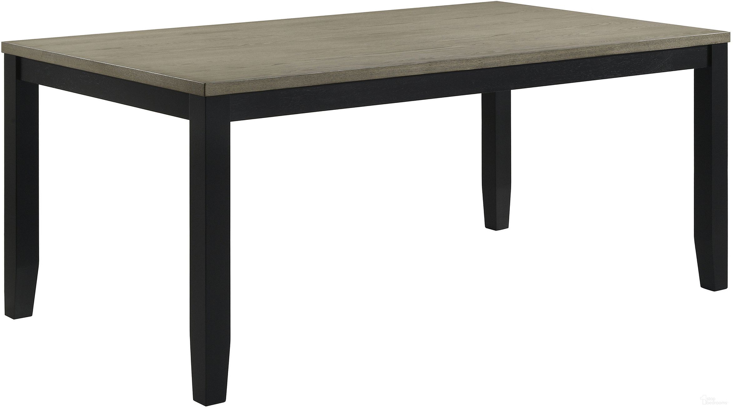 The appearance of Folio Dining Table In Black and Gray designed by Crown Mark in the transitional interior design. This black and gray piece of furniture  was selected by 1StopBedrooms from Folio Collection to add a touch of cosiness and style into your home. Sku: 2132T-4070. Table Base Style: Legs. Material: MDF. Table Top Shape: Rectangular. Size: 39" x 71".