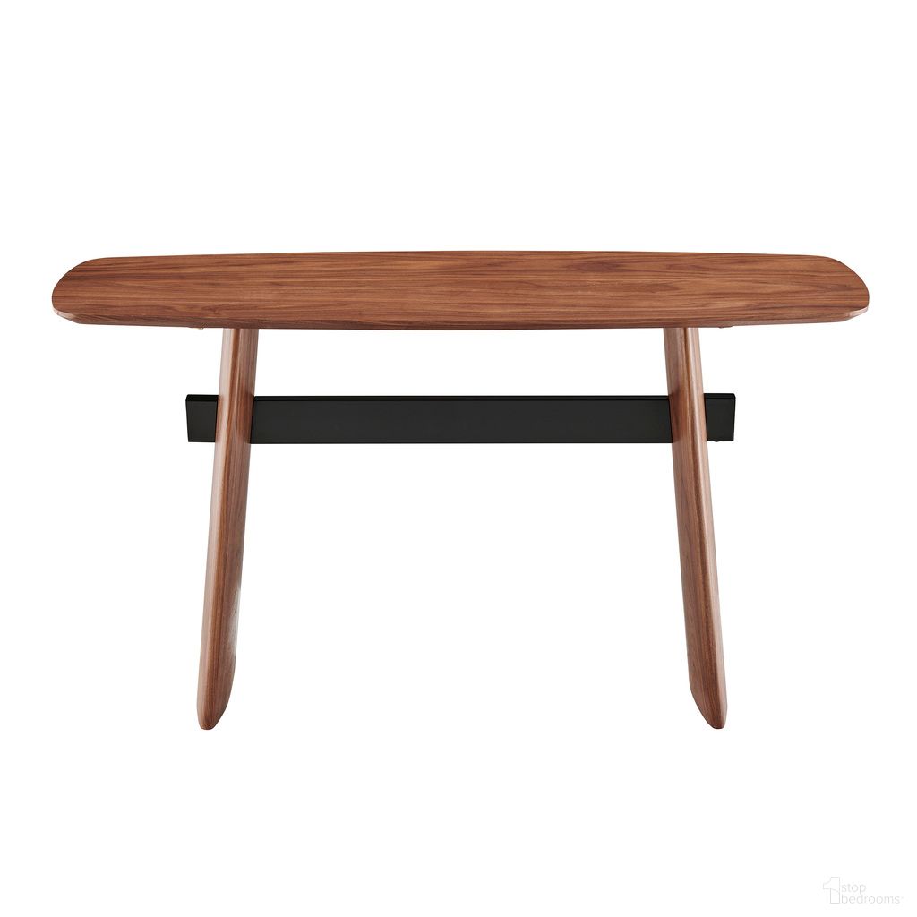 The appearance of Folke 55 Inch Console Table In Walnut designed by Euro Style in the modern / contemporary interior design. This walnut piece of furniture was selected by 1StopBedrooms from Folke Collection to add a touch of cosiness and style into your home. Sku: 19736-WAL. Material: MDF.