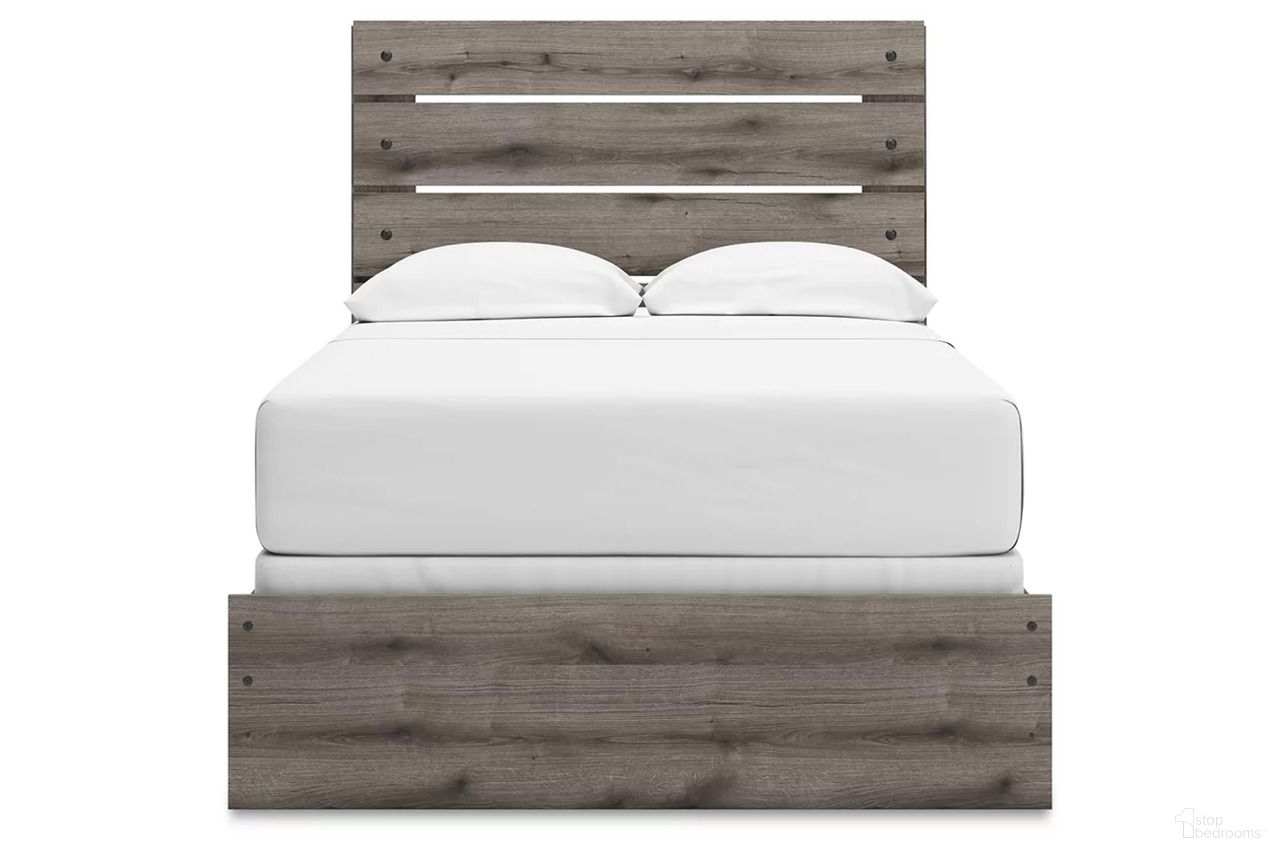 The appearance of Fondenlane Full Panel Bed In Brown Gray designed by Signature Design by Ashley in the transitional interior design. This brown gray piece of furniture was selected by 1StopBedrooms from Fondenlane Collection to add a touch of cosiness and style into your home. Sku: NCB2405-55;NCB2405-86. Bed Type: Panel Bed. Material: Wood. Bed Size: Full.