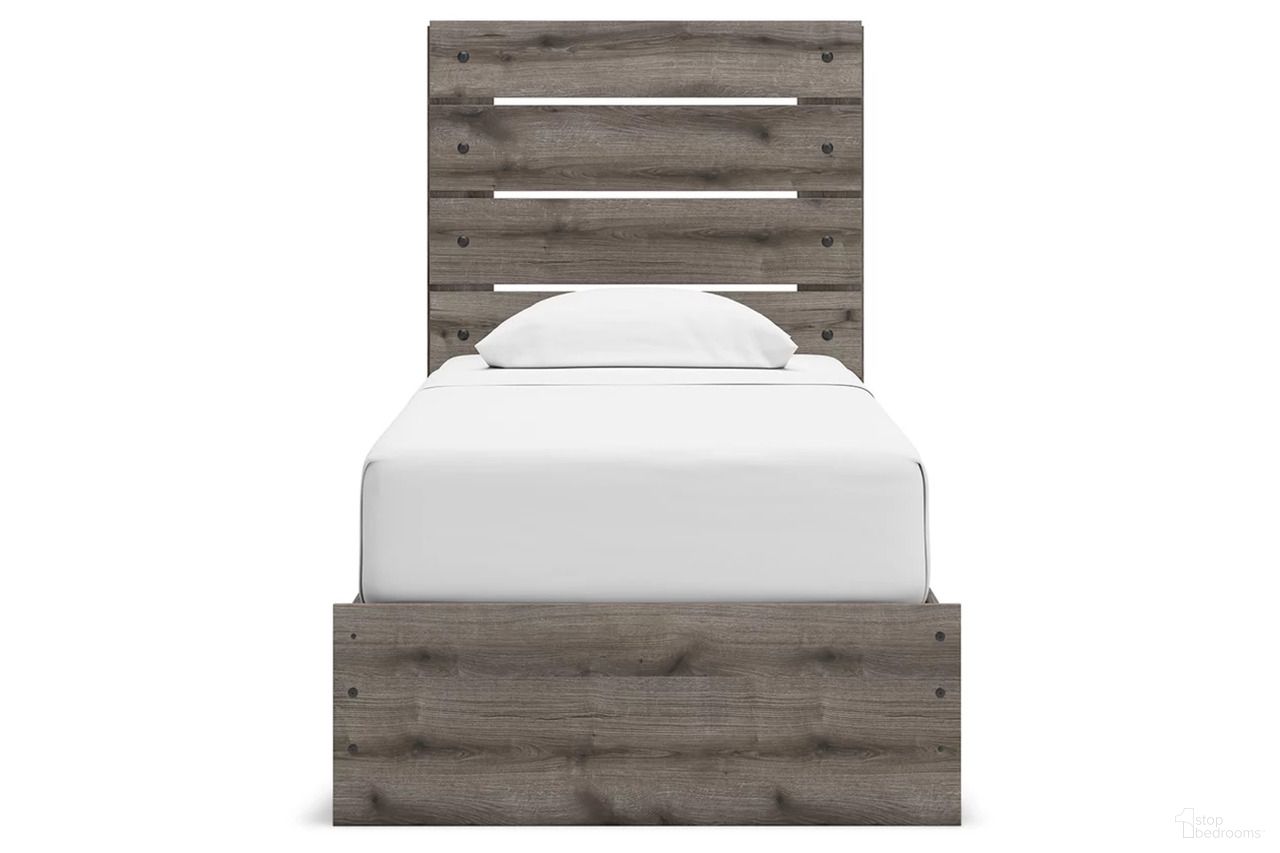 The appearance of Fondenlane Twin Panel Storage Bed In Brown Gray designed by Signature Design by Ashley in the transitional interior design. This brown gray piece of furniture was selected by 1StopBedrooms from Fondenlane Collection to add a touch of cosiness and style into your home. Sku: B100-11;NCB2405-150;NCB2405-53. Bed Type: Storage Bed. Material: Wood. Bed Size: Twin.