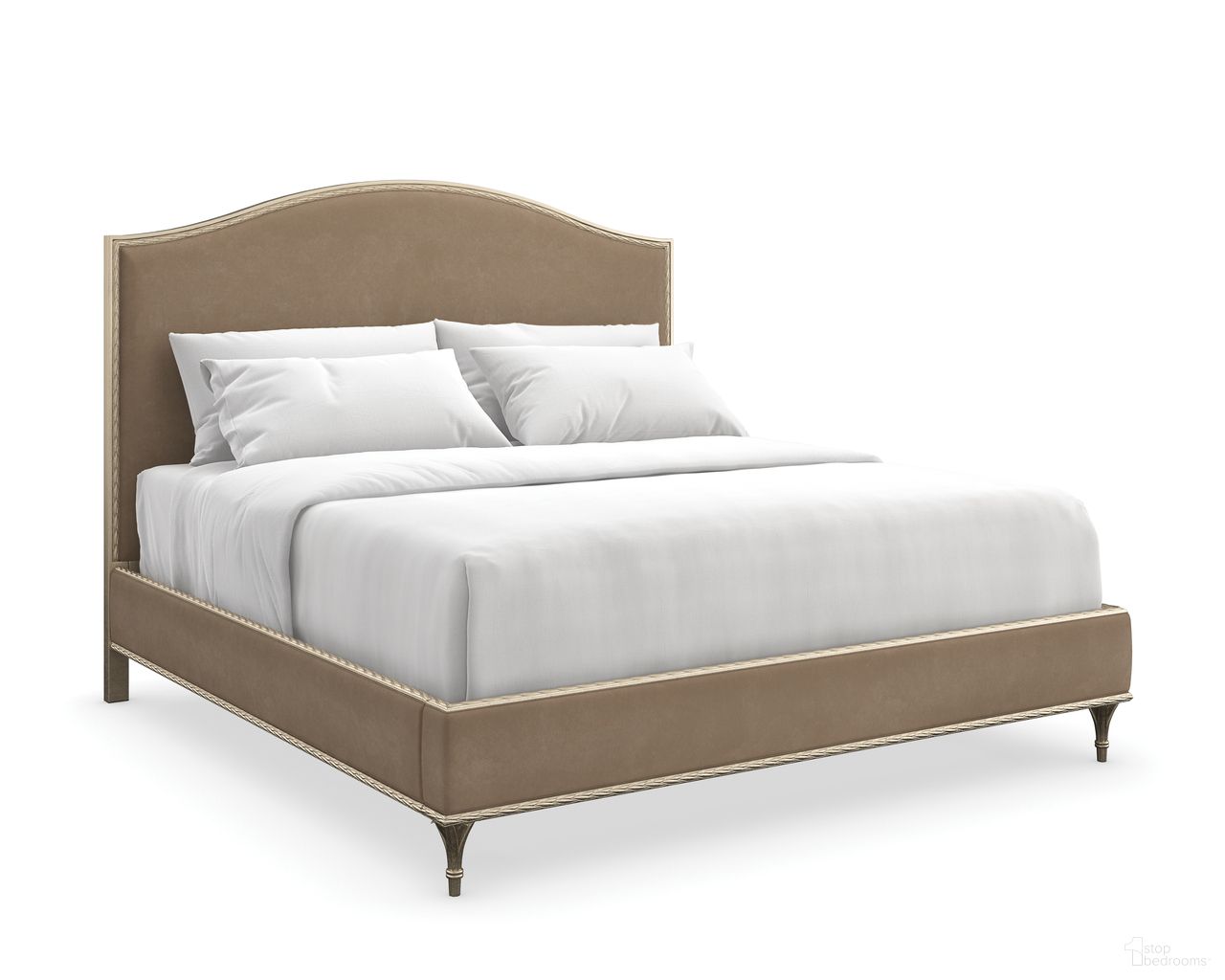 Fontainebleau King Platform Bed In Brown