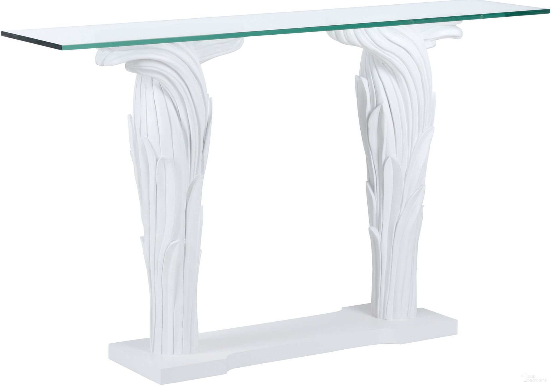 The appearance of Fontana Flair Console In White and Cream designed by Wildwood in the modern / contemporary interior design. This white/cream piece of furniture was selected by 1StopBedrooms from Meg Braff Collection to add a touch of cosiness and style into your home. Sku: 193071. Material: Wood.