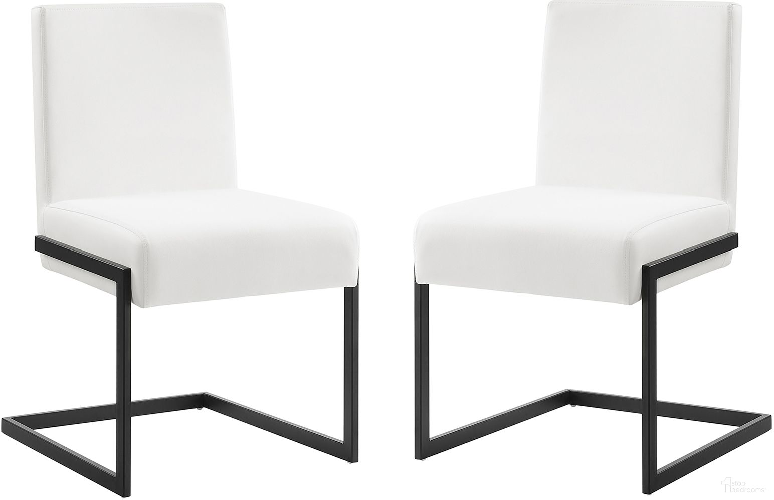 The appearance of Fontana PU Leather Dining Chair Set of 2 In White and Black designed by Casabianca Home in the modern / contemporary interior design. This black and white piece of furniture was selected by 1StopBedrooms from Fontana Collection to add a touch of cosiness and style into your home. Sku: CB-F3131W-B-SET2. Material: PU. Chair Type: Side Chair.