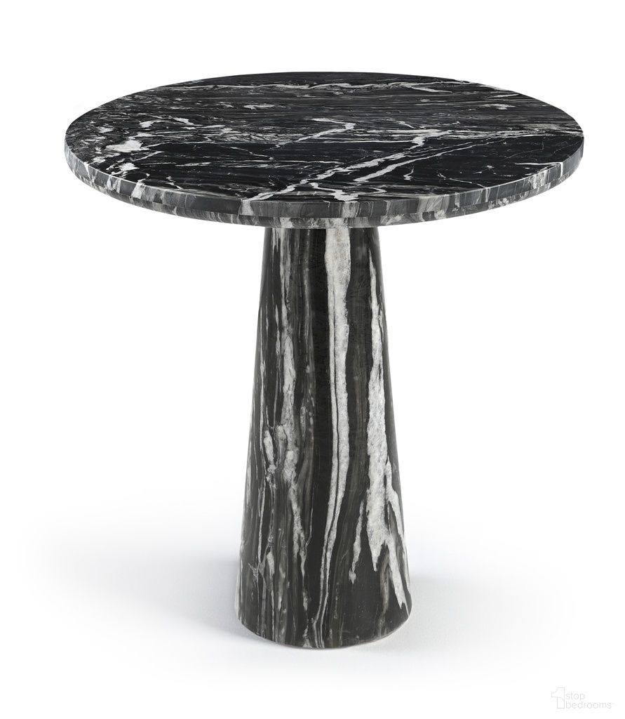 The appearance of Fontelina 30 Inch Genuine Marble Bistro Dining Table In Black designed by Meridian in the modern / contemporary interior design. This black piece of furniture  was selected by 1StopBedrooms from Fontelina Collection to add a touch of cosiness and style into your home. Sku: 919Black-DT30 Box 1/2 (Top);919Black-DT30 Box 2/2 (Base). Table Base Style: Pedestal. Table Top Shape: Round. Material: Marble. Size: 30".