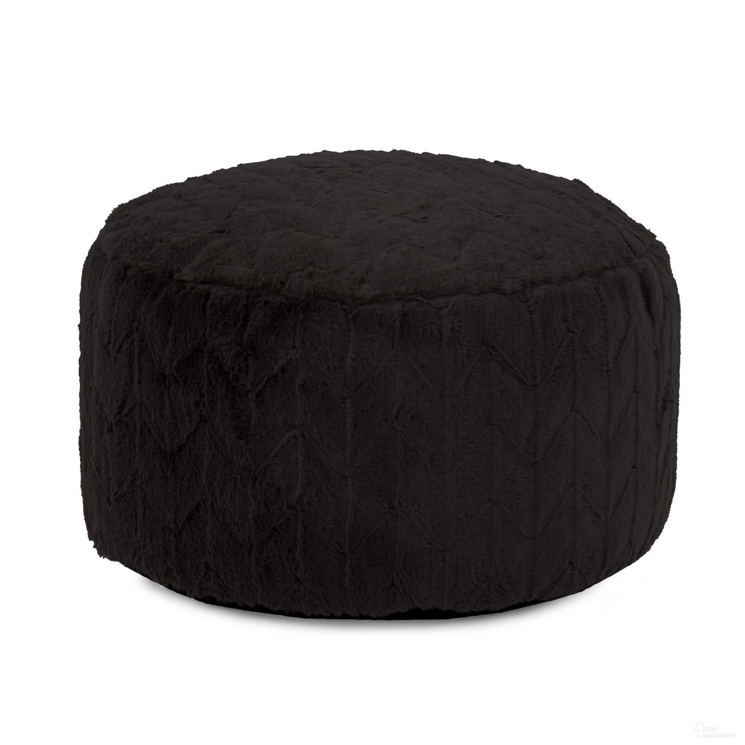 The appearance of Foot Pouf Angora In Ebony designed by Howard Elliott in the modern / contemporary interior design. This ebony piece of furniture  was selected by 1StopBedrooms from Angora Collection to add a touch of cosiness and style into your home. Sku: 871-1090. Material: Polyester.