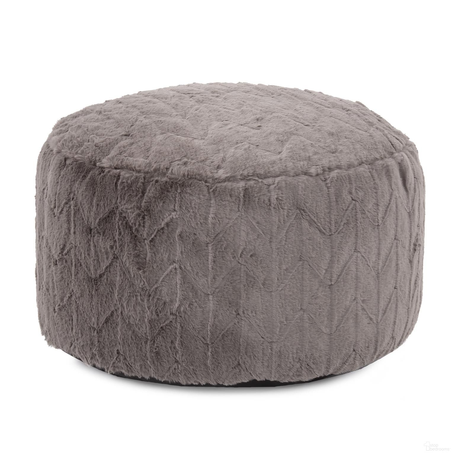 The appearance of Foot Pouf Angora In Stone designed by Howard Elliott in the modern / contemporary interior design. This stone piece of furniture was selected by 1StopBedrooms from Angora Collection to add a touch of cosiness and style into your home. Sku: 871-1093. Material: Polyester.