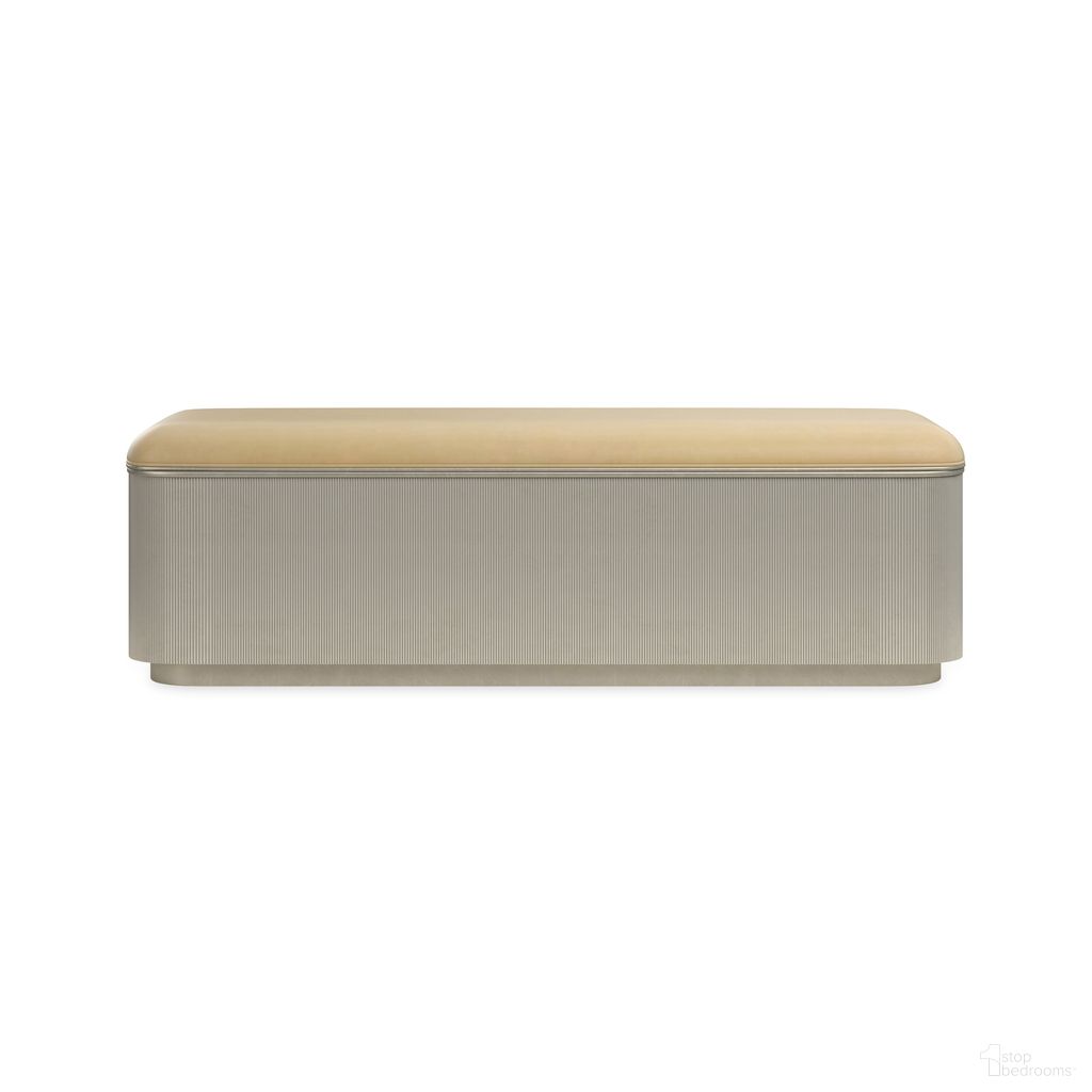 The appearance of For The Love Of Bed Bench In Beige designed by Caracole in the modern / contemporary interior design. This beige piece of furniture  was selected by 1StopBedrooms from For The Love Of Collection to add a touch of cosiness and style into your home. Sku: CLA-424-082. Material: Resin.