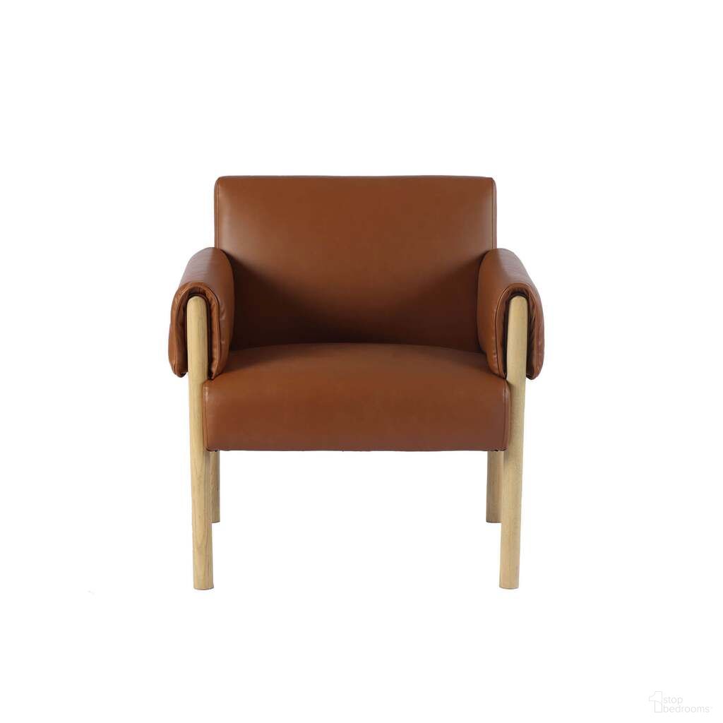 The appearance of Forest Club Chair In Saddle and Natural designed by LH Imports in the transitional interior design. This saddle and natural piece of furniture was selected by 1StopBedrooms from Forest Collection to add a touch of cosiness and style into your home. Sku: SNH-68-S. Material: Ash.