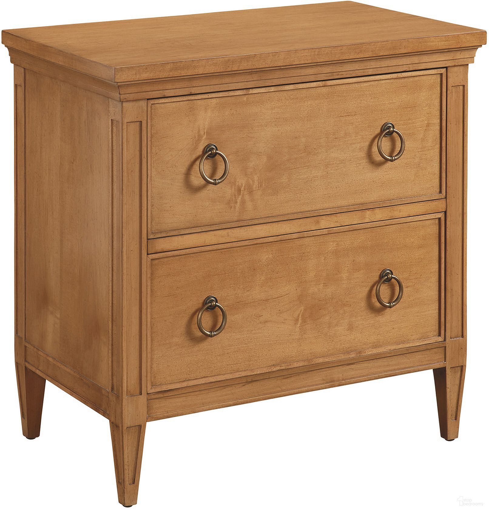 The appearance of Laguna Forest Nightstand In Table Rock 01-0934-621 designed by Barclay Butera in the transitional interior design. This table rock piece of furniture was selected by 1StopBedrooms from Laguna Collection to add a touch of cosiness and style into your home. Sku: 934-621. Material: Wood.