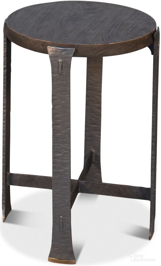 The appearance of Forged Slats Moleskin Gray Side Table designed by Sarreid in the modern / contemporary interior design. This grey piece of furniture  was selected by 1StopBedrooms from Forged Slats Collection to add a touch of cosiness and style into your home. Sku: 52896. Material: Brass.