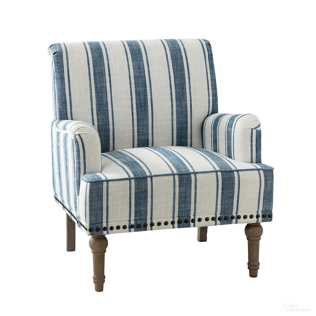 The appearance of Forli Armchair In Navy designed by Karat Home in the modern / contemporary interior design. This navy piece of furniture was selected by 1StopBedrooms from Forli Collection to add a touch of cosiness and style into your home. Sku: CHM0406-NAVY. Material: Geometry Look Fabric.