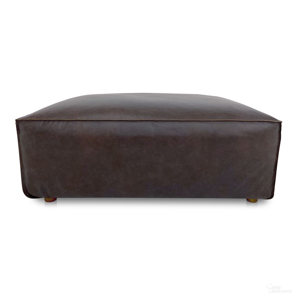 The appearance of Form Leather Ottoman In Espresso Brown designed by Moes Home in the modern / contemporary interior design. This espresso brown piece of furniture was selected by 1StopBedrooms from Form Collection to add a touch of cosiness and style into your home. Sku: XQ-1003-20. Material: Top Grain Leather.