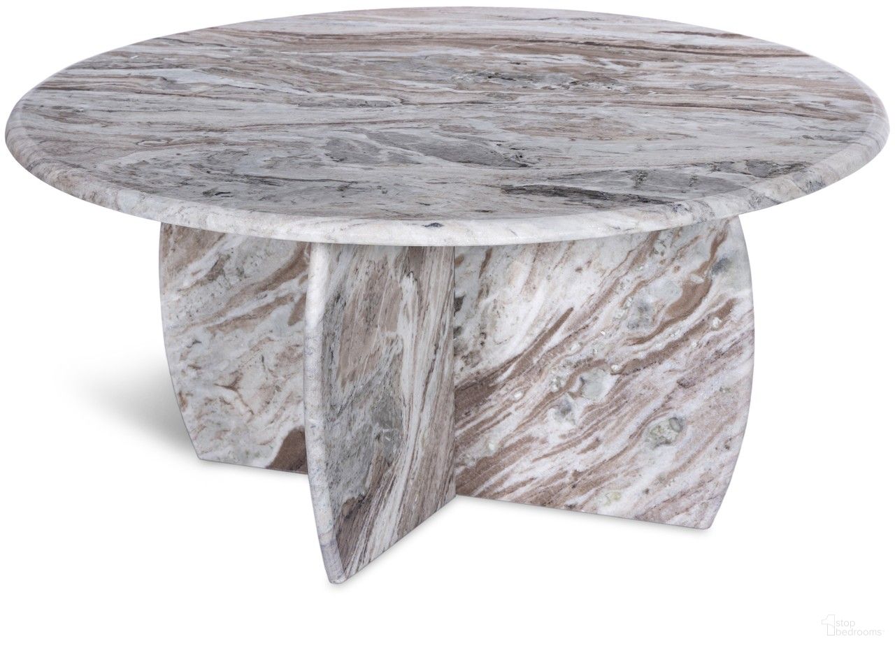 The appearance of Formentera Coffee Table In Brown designed by Meridian in the modern / contemporary interior design. This brown piece of furniture was selected by 1StopBedrooms from Formentera Collection to add a touch of cosiness and style into your home. Sku: 219Brown-CT Box 1/2 (Top);219Brown-CT Box 2/2 (Base). Material: Marble.