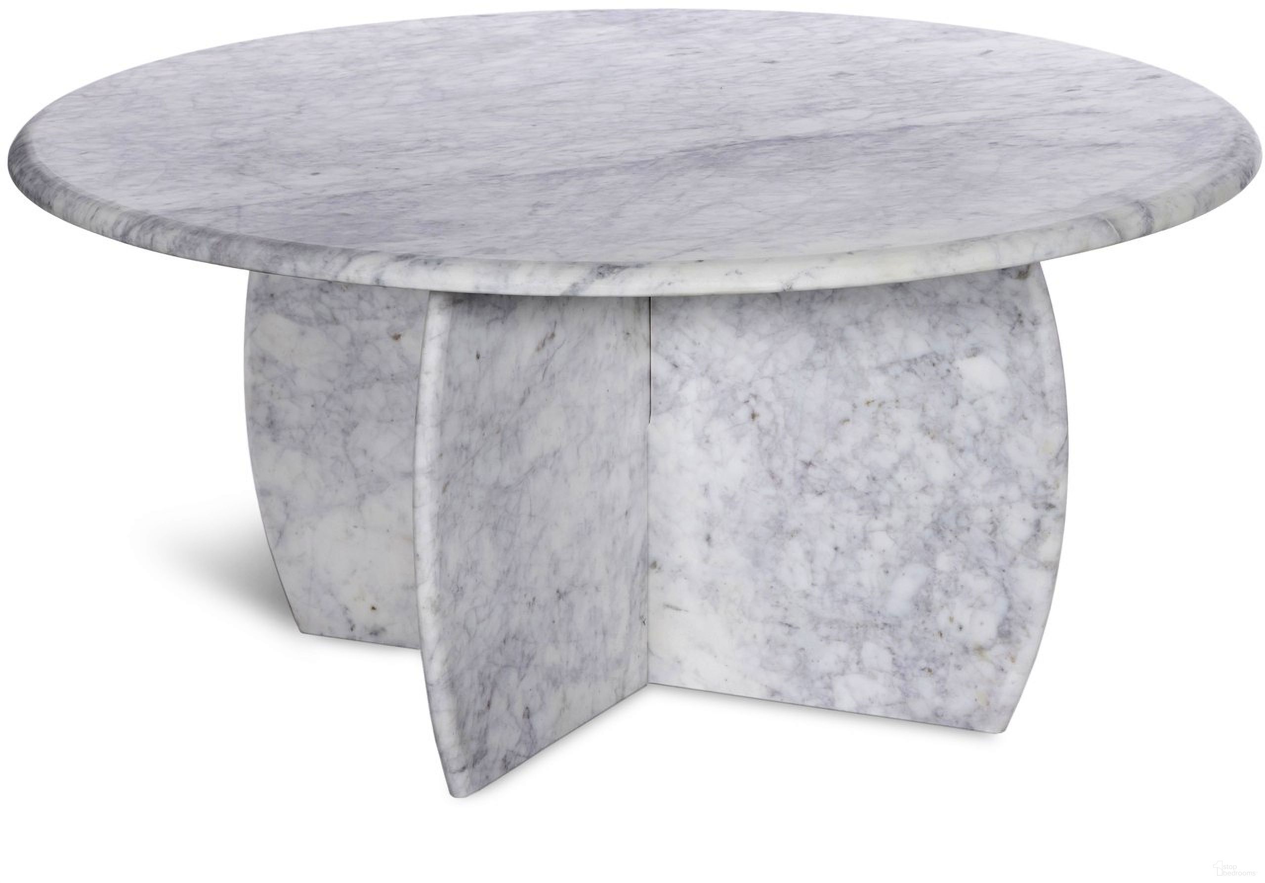 The appearance of Formentera Coffee Table In White designed by Meridian in the modern / contemporary interior design. This white piece of furniture was selected by 1StopBedrooms from Formentera Collection to add a touch of cosiness and style into your home. Sku: 219White-CT Box 1/2 (Top);219White-CT Box 2/2 (Base). Material: Marble.