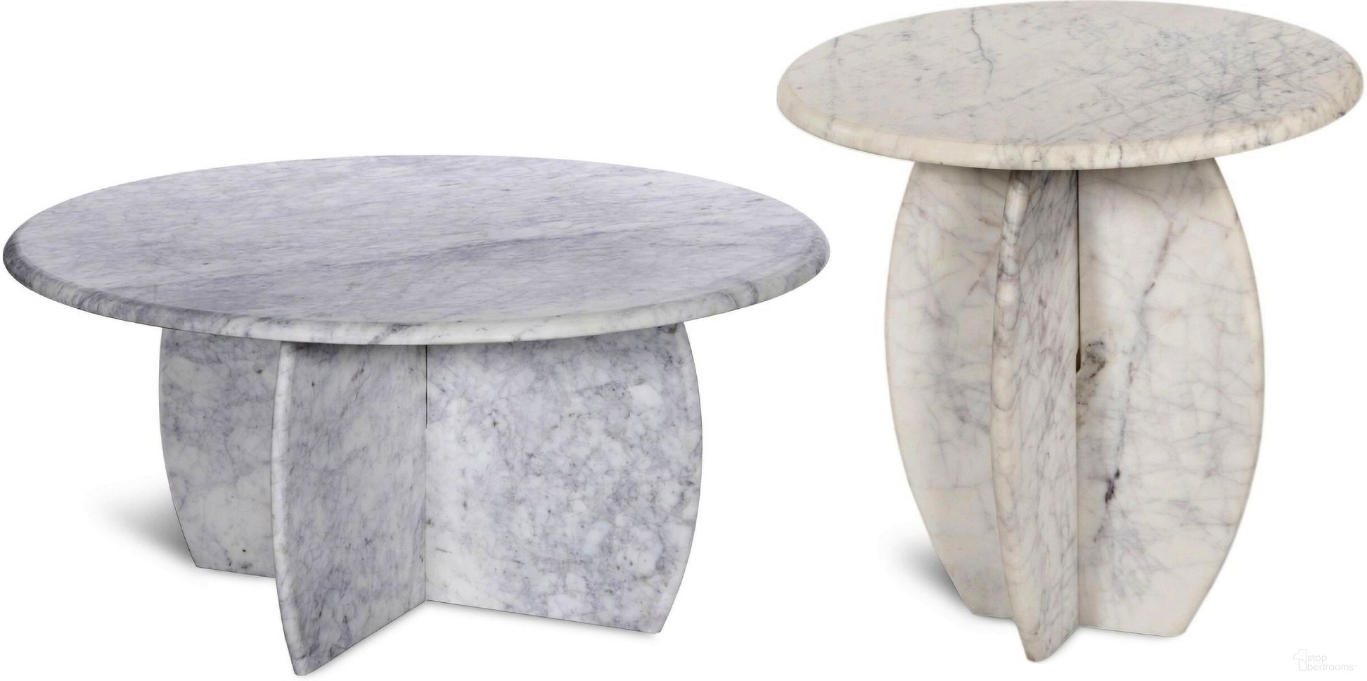 The appearance of Formentera Occasional Table Set In White designed by Meridian in the modern / contemporary interior design. This white piece of furniture  was selected by 1StopBedrooms from Formentera Collection to add a touch of cosiness and style into your home. Sku: 219White-CT Box 1/2 (Top);219White-CT Box 2/2 (Base);219White-ET Box 1/2 (Top);219White-ET Box 2/2 (Base). Material: Marble.