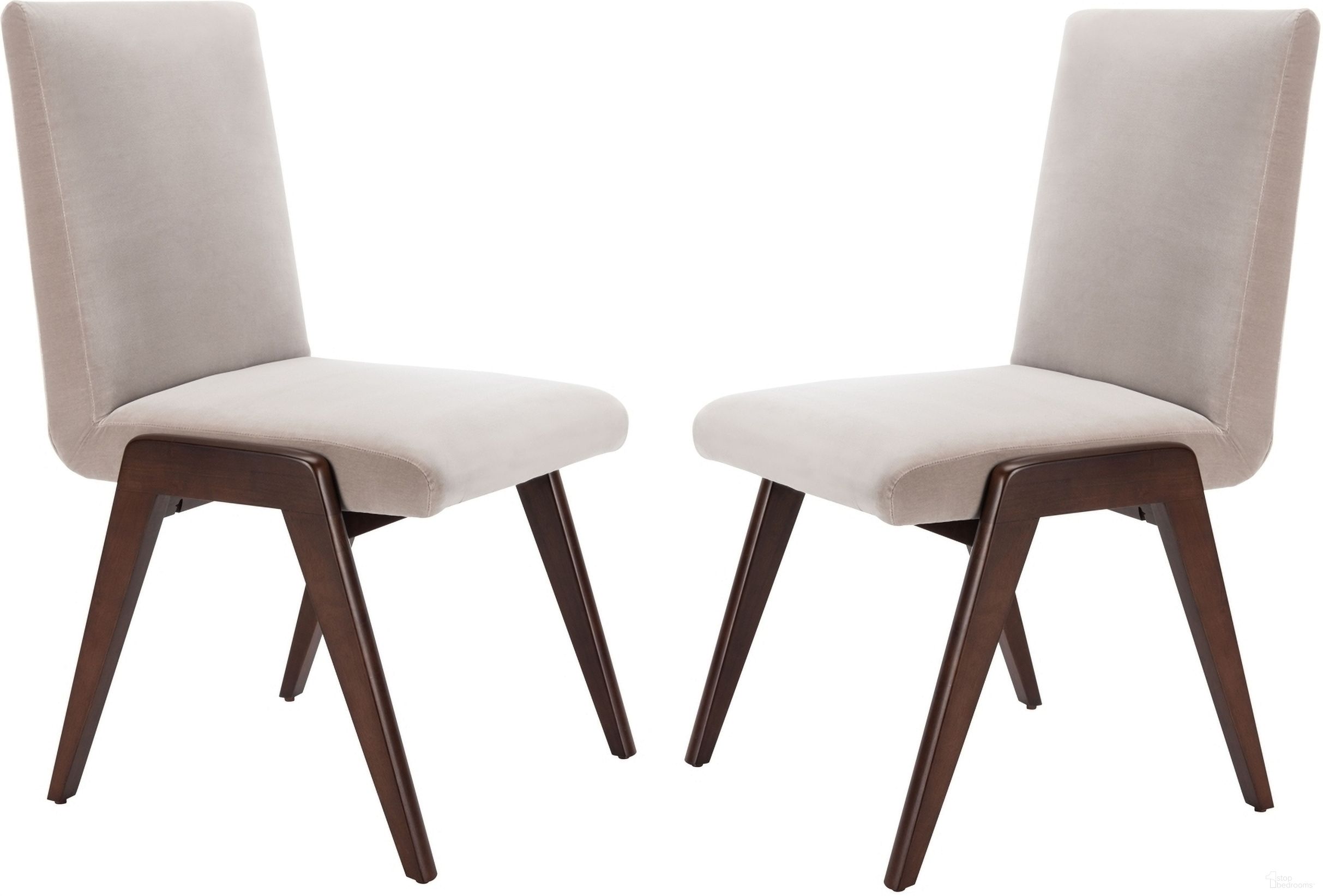 The appearance of Forrest Dining Chair Set of 2 In Light Grey designed by Safavieh Couture in the modern / contemporary interior design. This light grey piece of furniture was selected by 1StopBedrooms from Forrest Collection to add a touch of cosiness and style into your home. Sku: SFV7502C-SET2. Material: Pine. Chair Type: Side Chair.