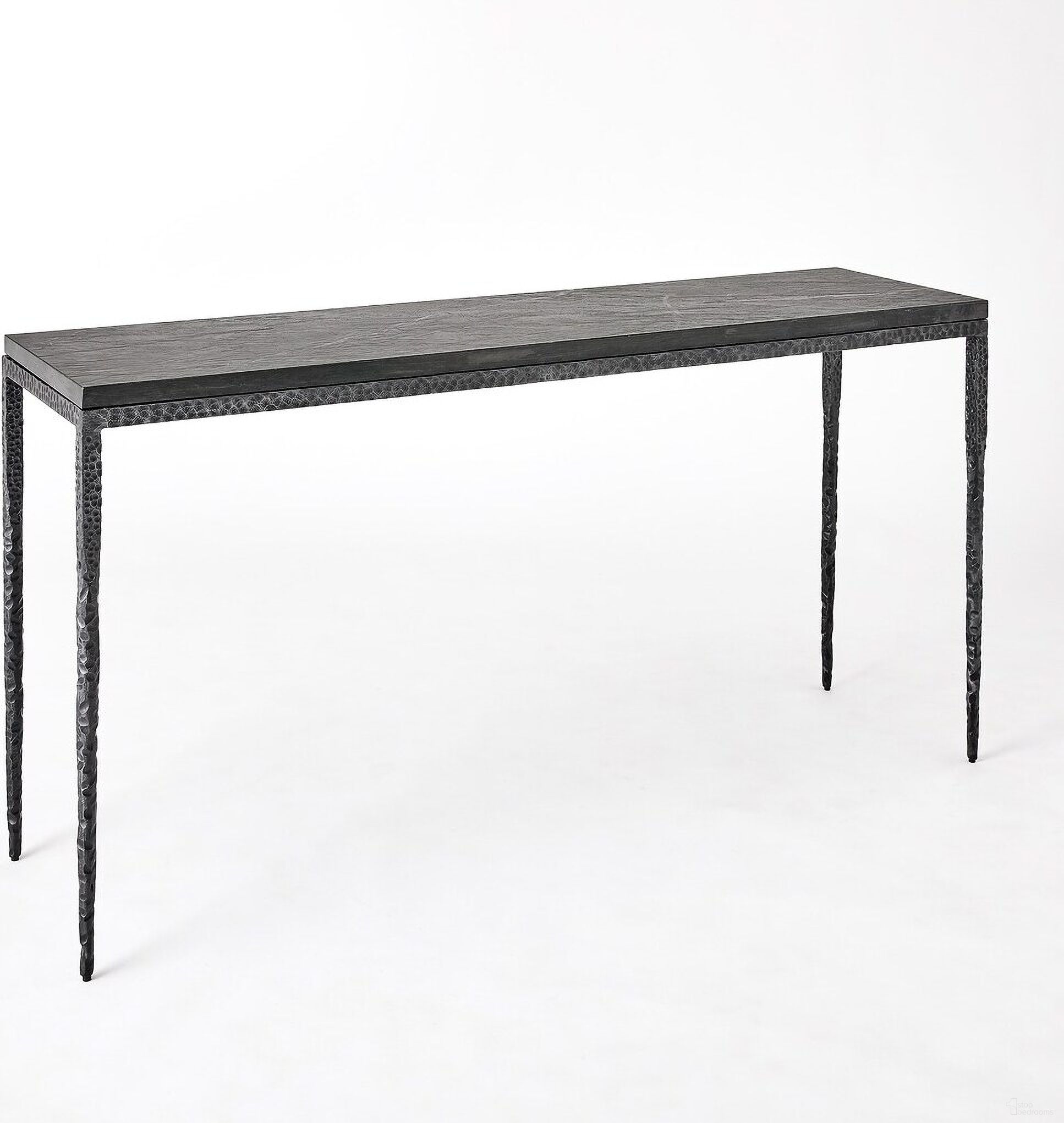 The appearance of Forrester Large Consoleened/Flamed Marble In Black designed by Global Views in the modern / contemporary interior design. This black piece of furniture  was selected by 1StopBedrooms from Forrester Collection to add a touch of cosiness and style into your home. Sku: 791695. Material: MDF.
