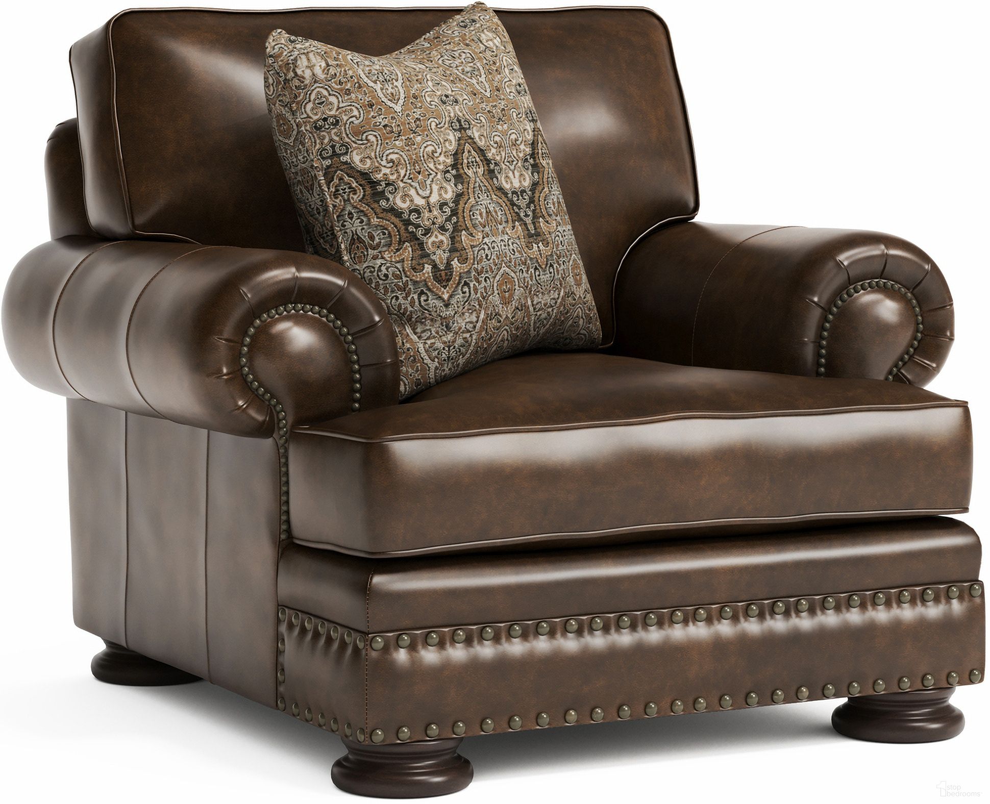 Foster Leather Chair In Molasses