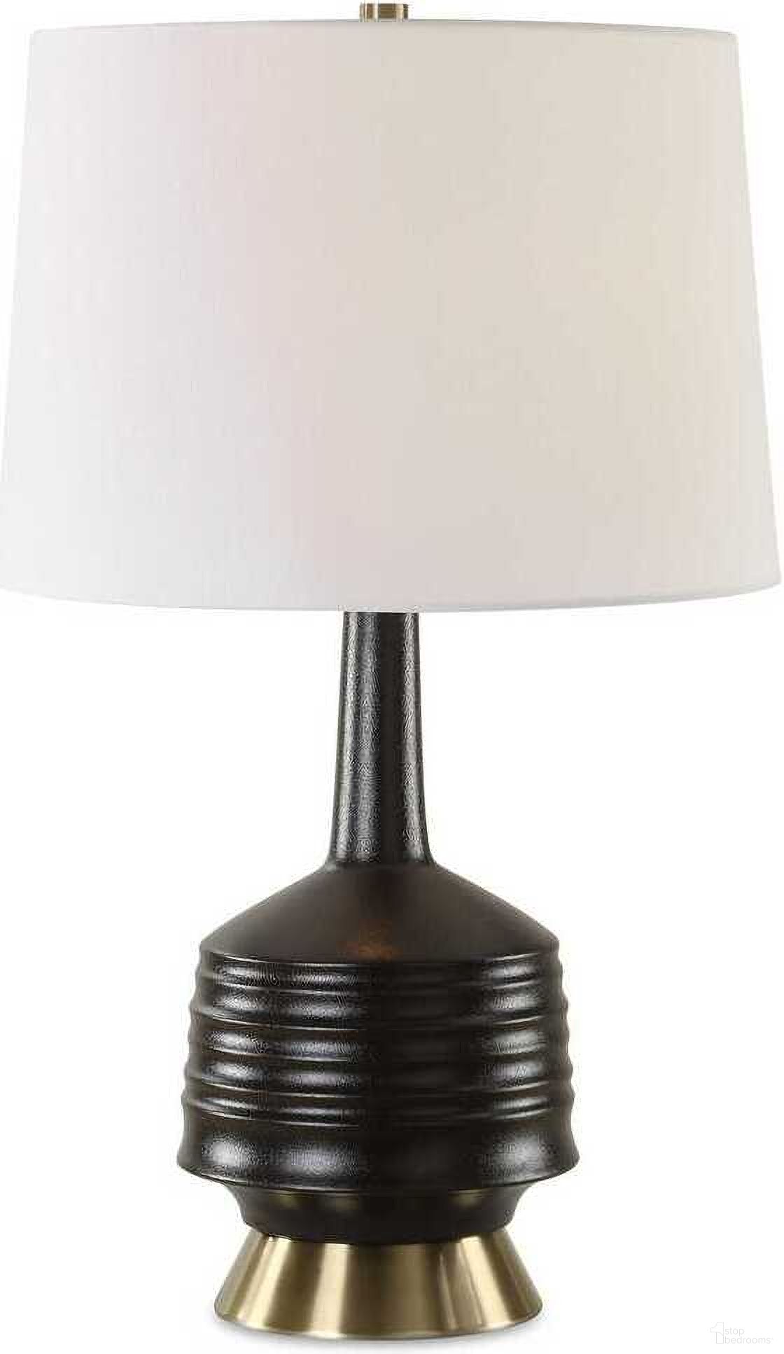 Foster Glaze Table Lamp In Black