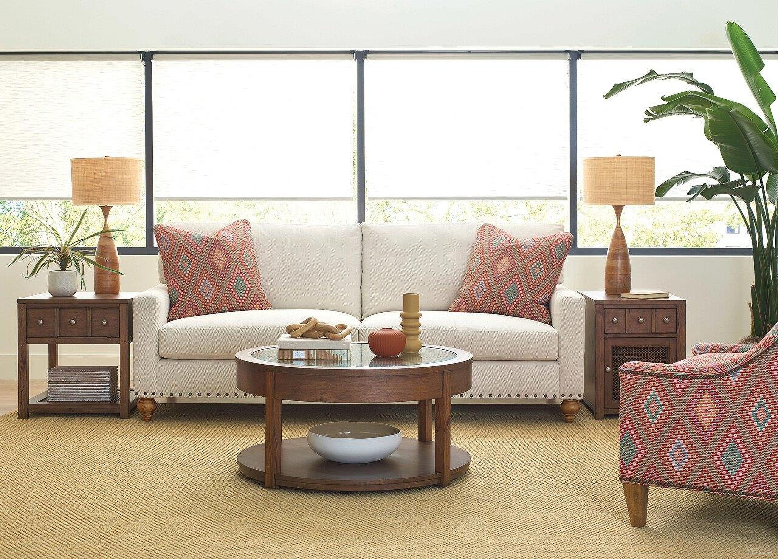 The appearance of Foster Occasional Table Set In Hazel designed by Hammary in the modern / contemporary interior design. This hazel piece of furniture  was selected by 1StopBedrooms from Foster Collection to add a touch of cosiness and style into your home. Sku: 207-911;207-915. Material: Wood.