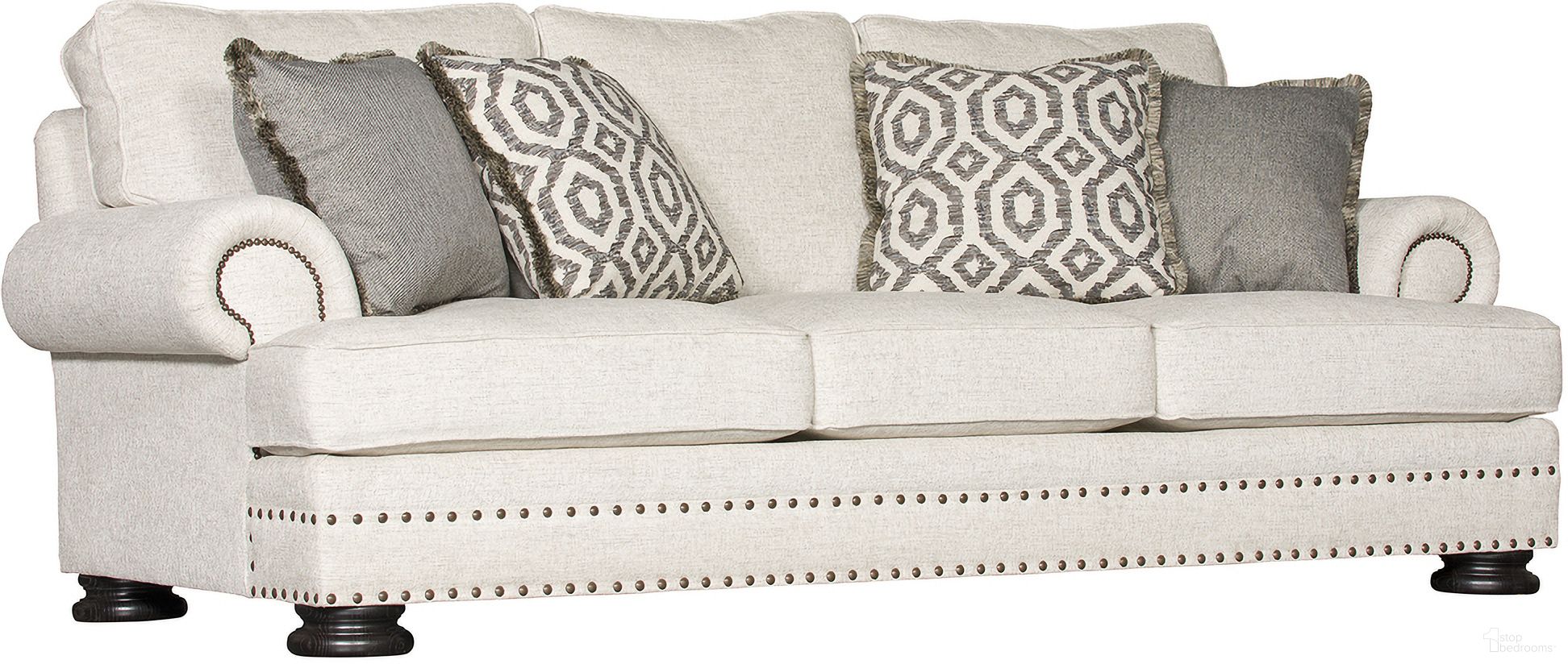 The appearance of Foster Sofa In Mocha designed by Bernhardt in the traditional interior design. This mocha chenille piece of furniture  was selected by 1StopBedrooms from Foster Collection to add a touch of cosiness and style into your home. Sku: B5177G. Material: Wood. Upholstery Material: Chenille.