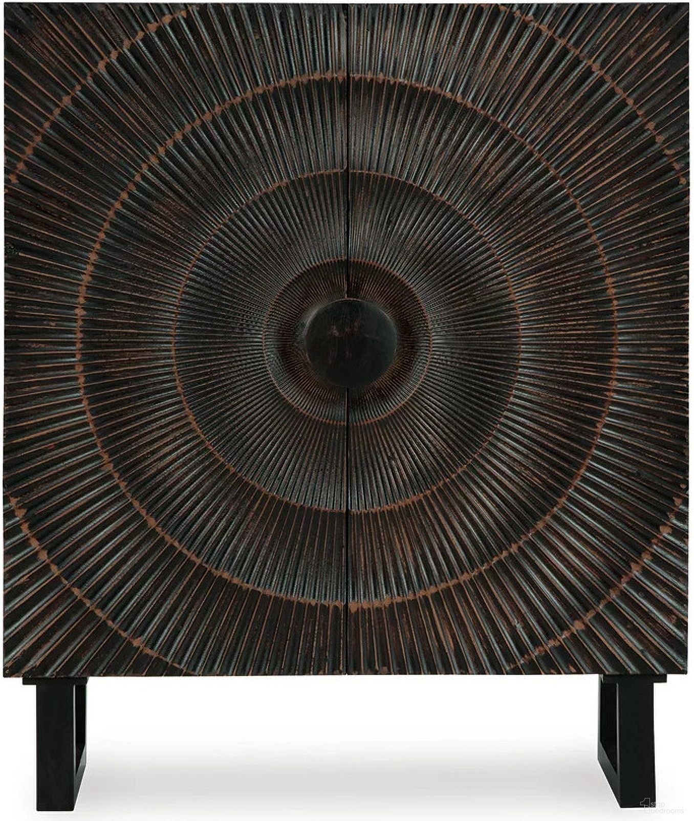 The appearance of Fosterman Accent Cabinet In Distressed Black designed by Signature Design by Ashley in the modern / contemporary interior design. This distressed black piece of furniture was selected by 1StopBedrooms from Fosterman Collection to add a touch of cosiness and style into your home. Sku: A4000660. Material: Wood.