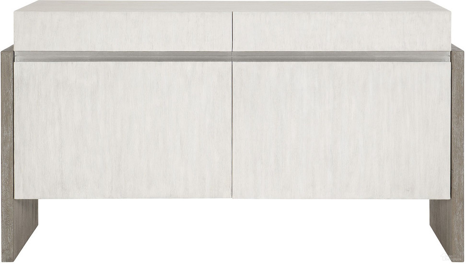 The appearance of Foundations 2-Door Buffet designed by Bernhardt in the modern / contemporary interior design. This dark shale/light shale piece of furniture  was selected by 1StopBedrooms from Foundations Collection to add a touch of cosiness and style into your home. Sku: 306400. Material: Wood.