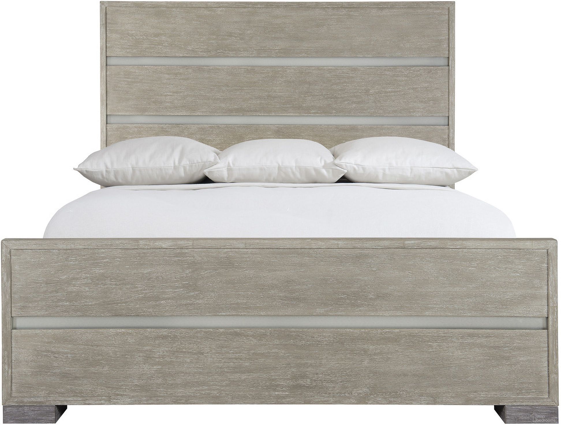 The appearance of Foundations California King Panel Bed designed by Bernhardt in the modern / contemporary interior design. This dark shale/light shale piece of furniture was selected by 1StopBedrooms from Foundations Collection to add a touch of cosiness and style into your home. Sku: 306FR05;306H05. Bed Type: Panel Bed. Material: Metal. Bed Size: California King.