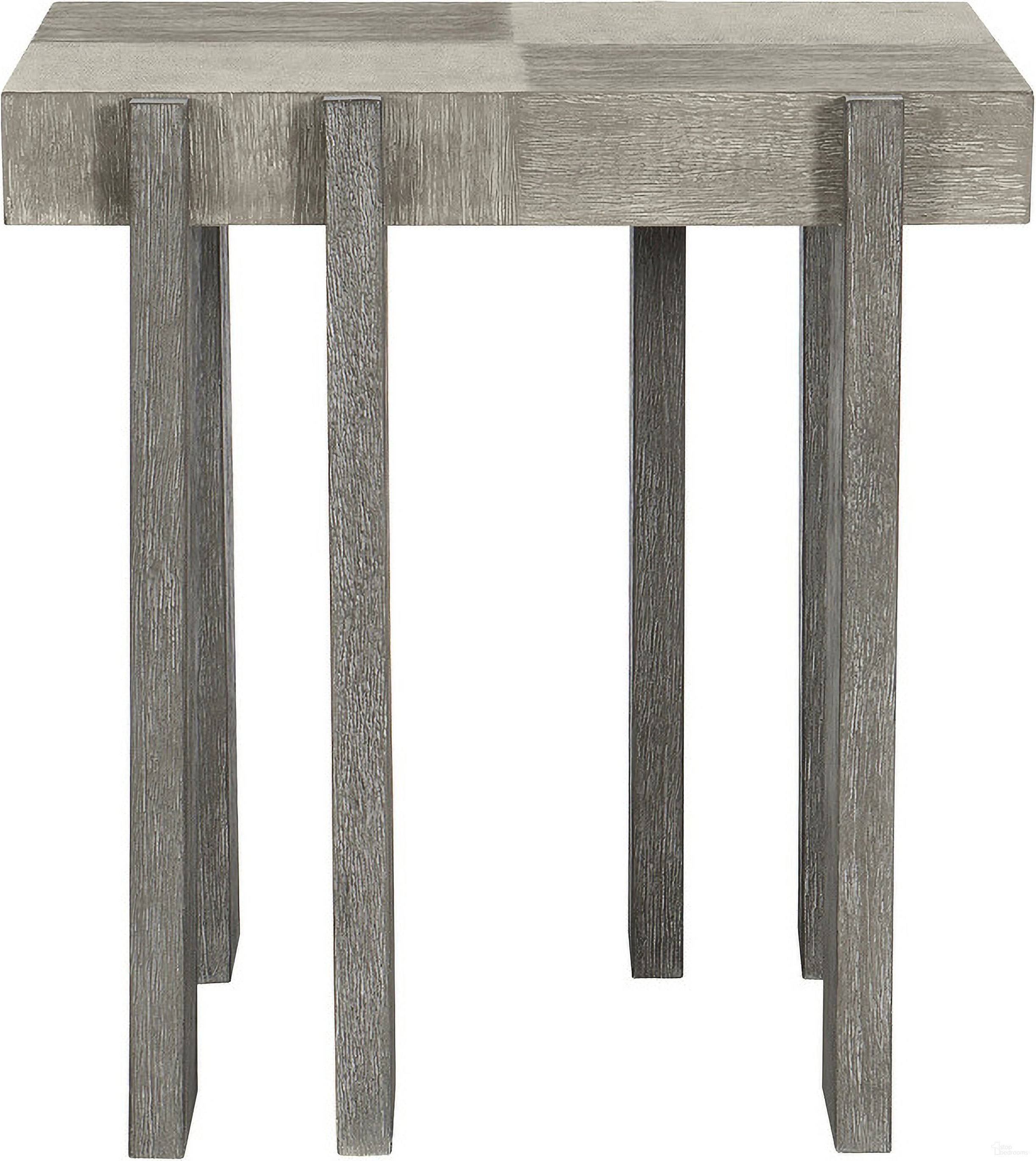The appearance of Foundations Side Table designed by Bernhardt in the modern / contemporary interior design. This dark shale/light shale piece of furniture was selected by 1StopBedrooms from Foundations Collection to add a touch of cosiness and style into your home. Sku: 306121. Material: Wood.