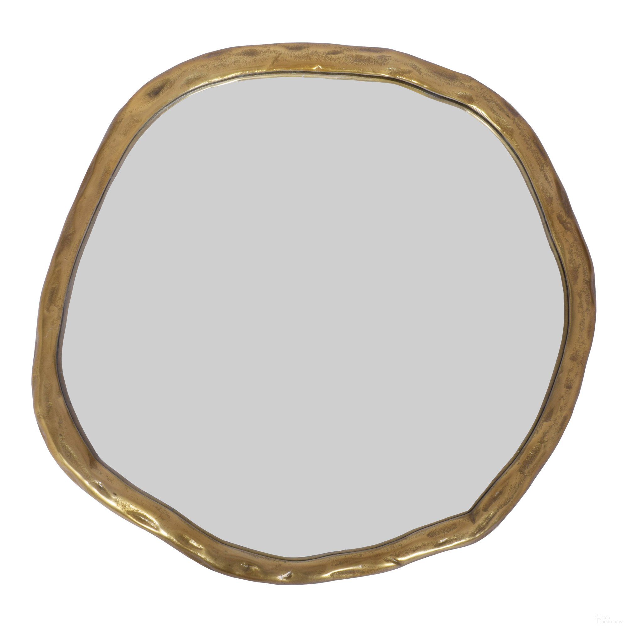 The appearance of Foundry Mirror Small Gold designed by Moes Home in the modern / contemporary interior design. This gold piece of furniture was selected by 1StopBedrooms from Foundry Collection to add a touch of cosiness and style into your home. Sku: FI-1099-32. Material: Metal.