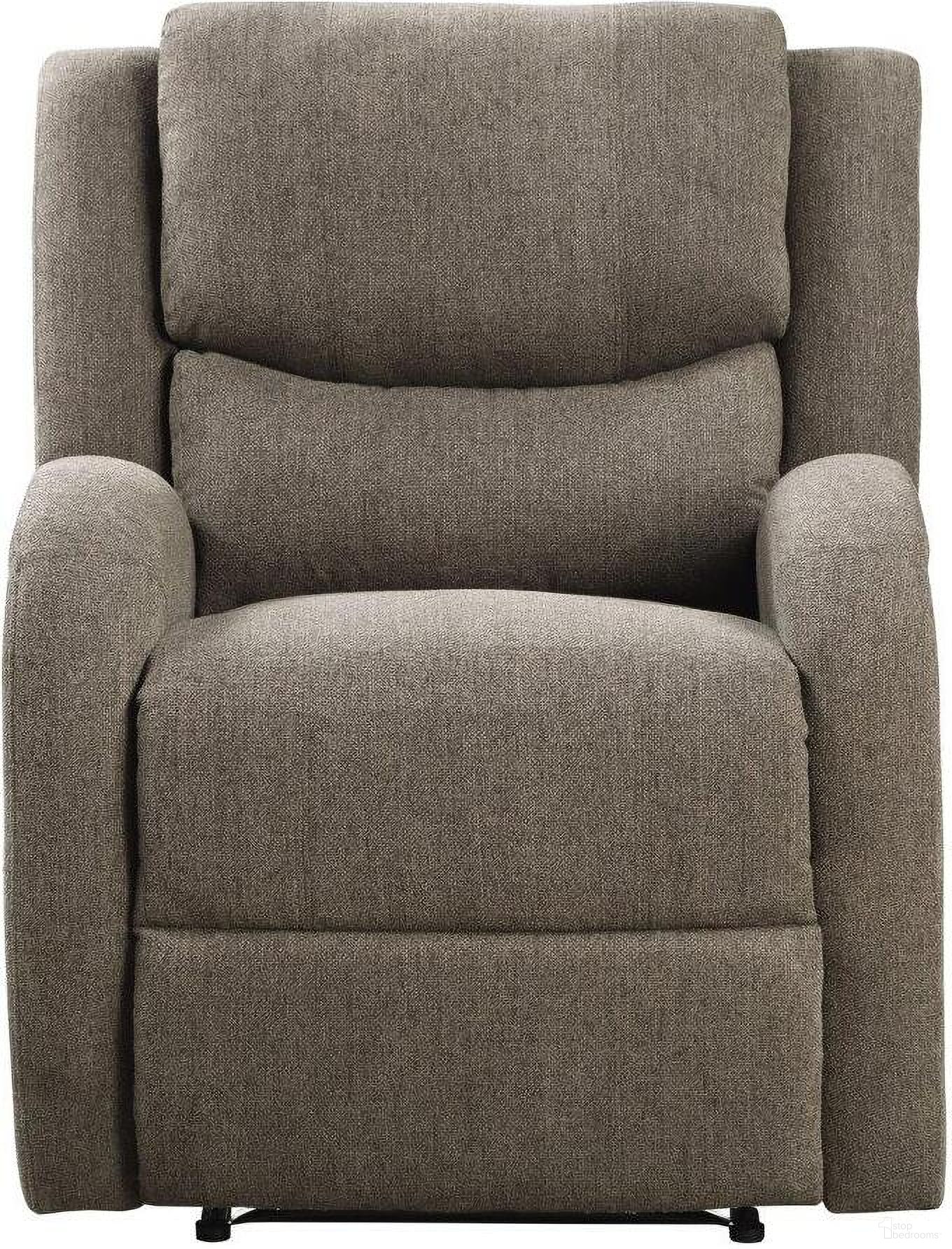 The appearance of Foxcroft Brown Power Reclining Chair designed by Homelegance in the modern / contemporary interior design. This brown piece of furniture was selected by 1StopBedrooms from Foxcroft Collection to add a touch of cosiness and style into your home. Sku: 9316BR-1PW. Material: Chenille.