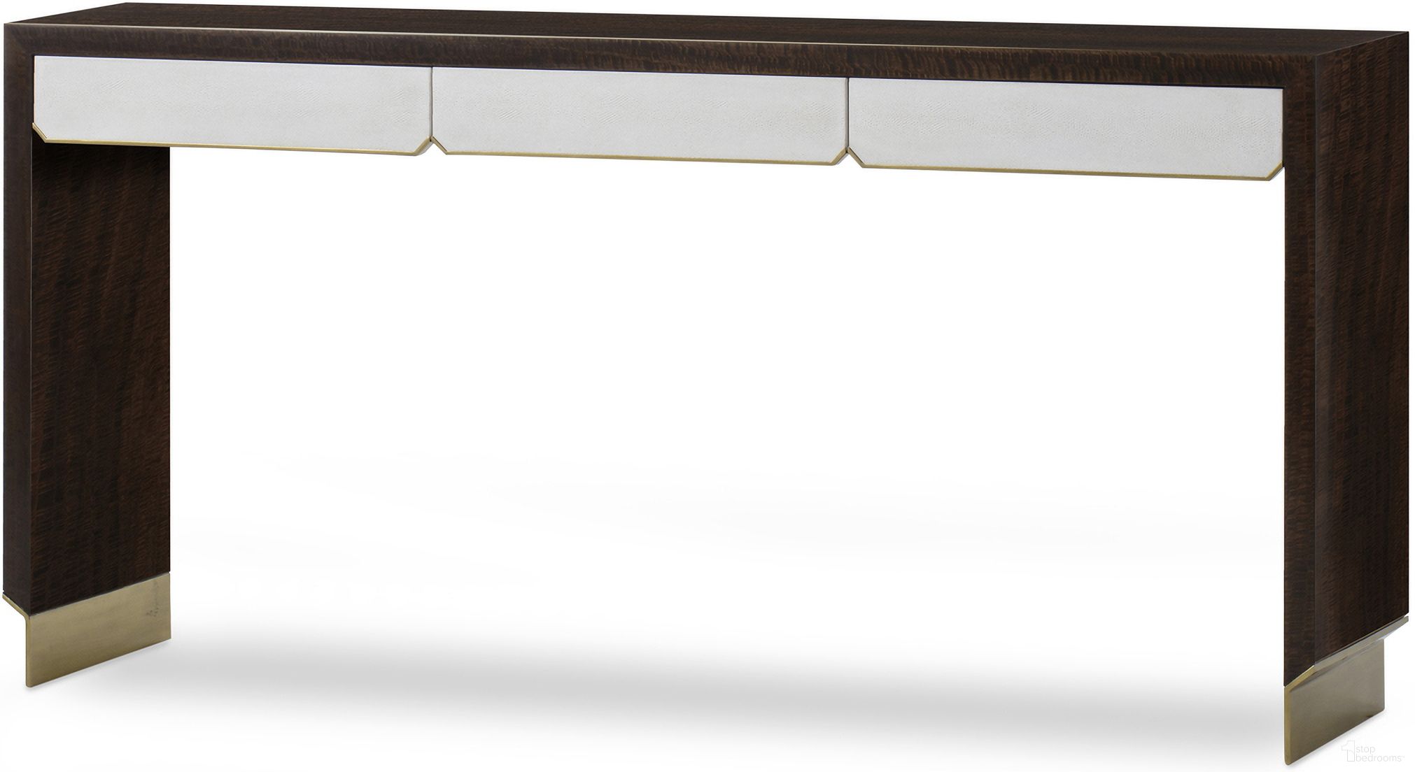 The appearance of Fractal Console In White designed by Century Furniture in the modern / contemporary interior design. This white piece of furniture was selected by 1StopBedrooms from Grand Tour Furniture Collection to add a touch of cosiness and style into your home. Sku: SF5888. Material: Veneer.