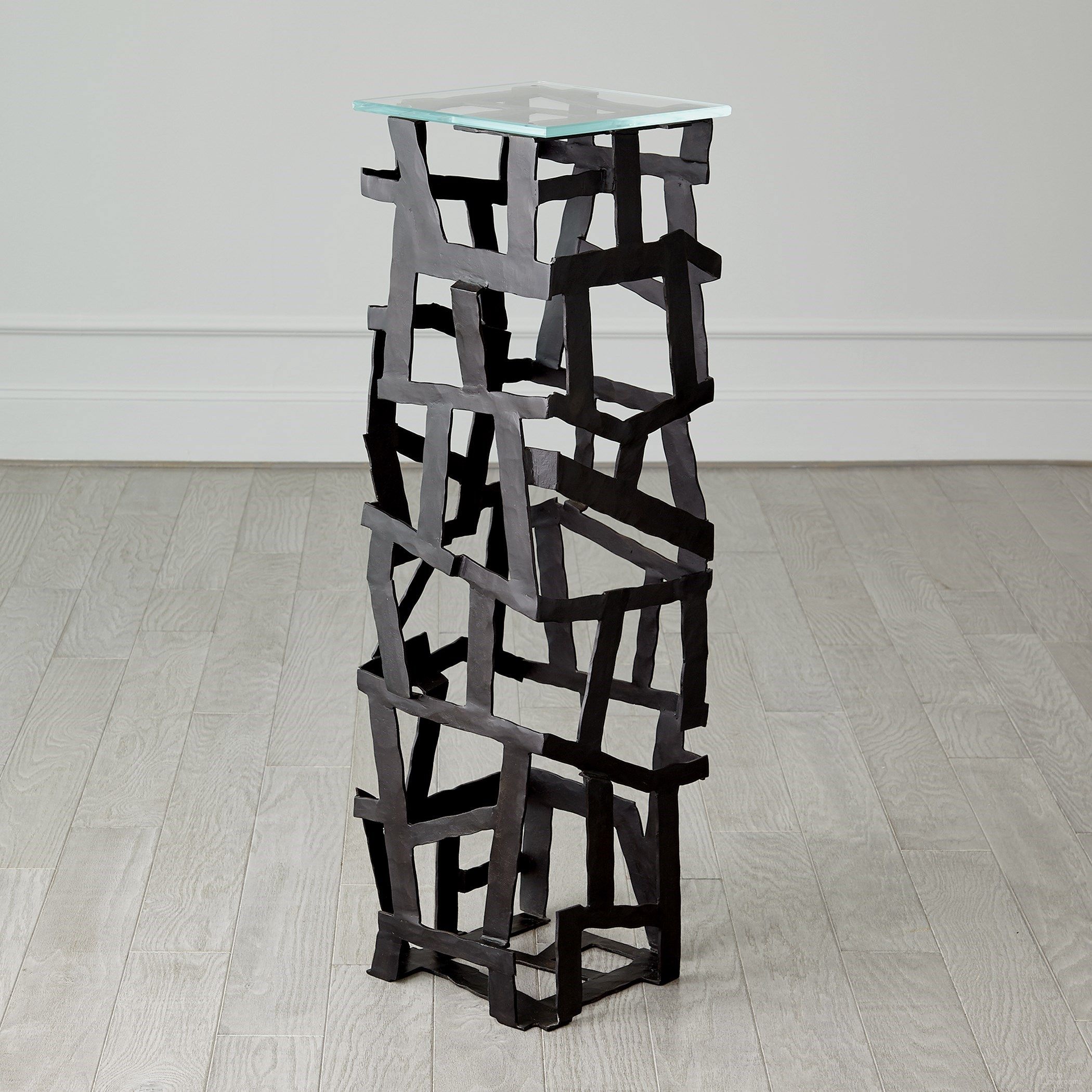 Fragments Pedestal In Blackened Iron
