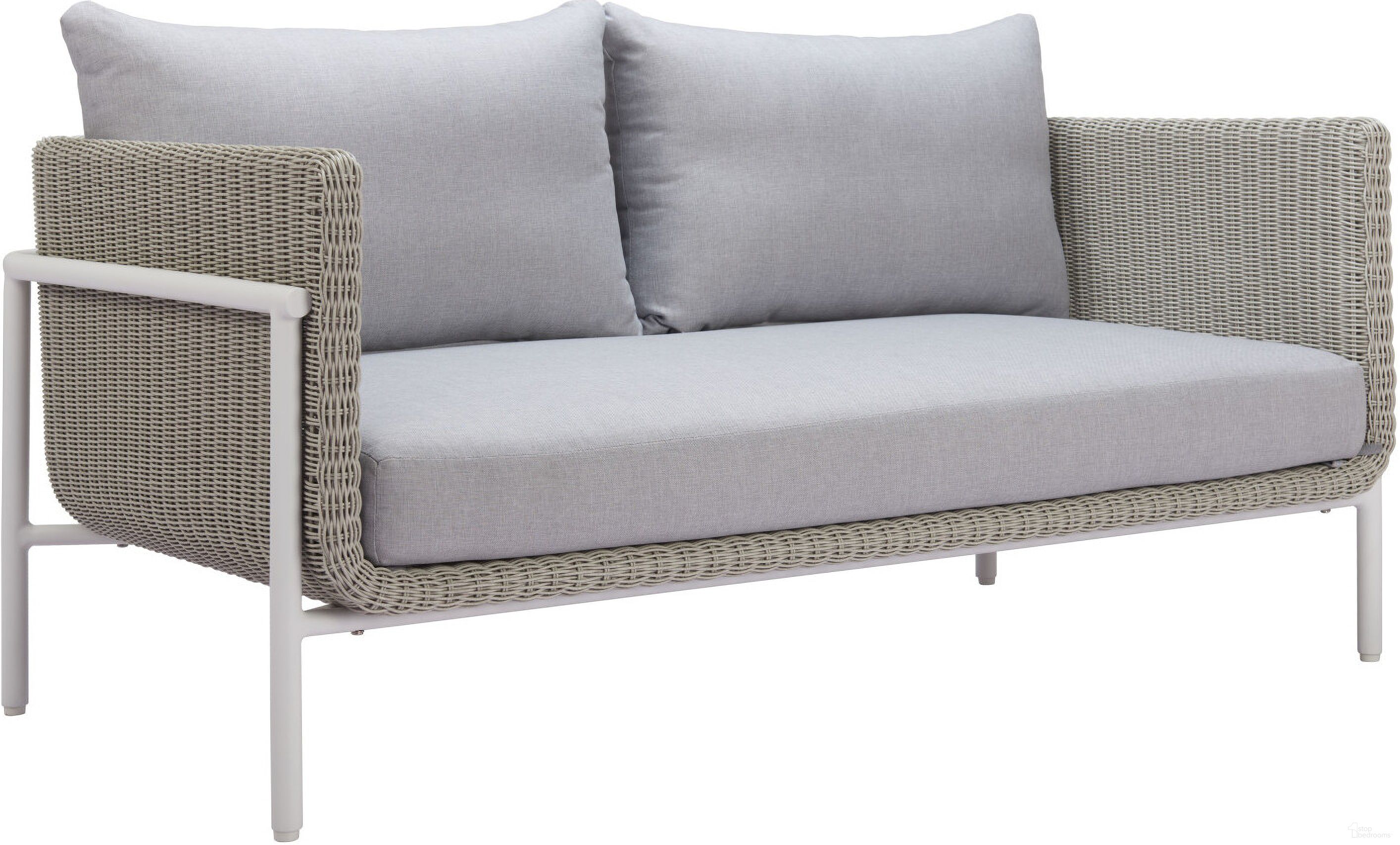 The appearance of Frais Loveseat In Gray designed by Zuo Modern in the modern / contemporary interior design. This gray piece of furniture was selected by 1StopBedrooms from Frais Collection to add a touch of cosiness and style into your home. Sku: 704016. Material: Olefin.