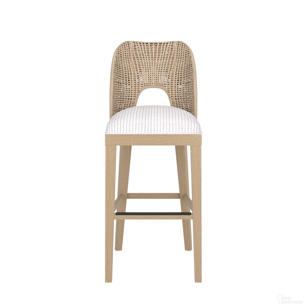 The appearance of Frame Barstool In Chestnut designed by A.R.T. in the modern / contemporary interior design. This chestnut piece of furniture  was selected by 1StopBedrooms from Frame Collection to add a touch of cosiness and style into your home. Sku: 278208-2335BL. Material: Wood.