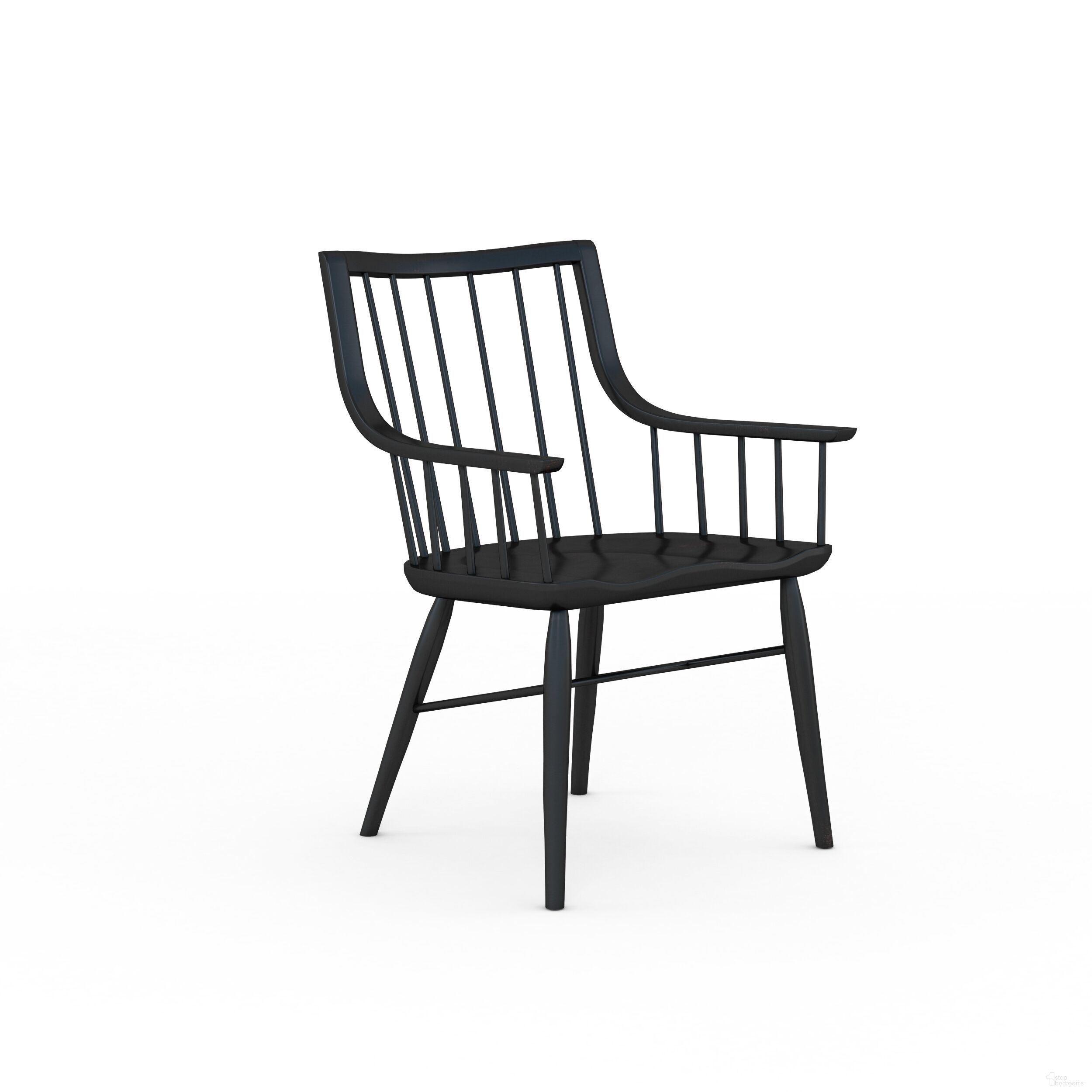 The appearance of Frame Windsor Arm Chair Set of 2 In Black designed by A.R.T. in the traditional interior design. This black piece of furniture was selected by 1StopBedrooms from Frame Collection to add a touch of cosiness and style into your home. Sku: 278205-2318. Material: Rubberwood. Chair Type: Arm Chair.