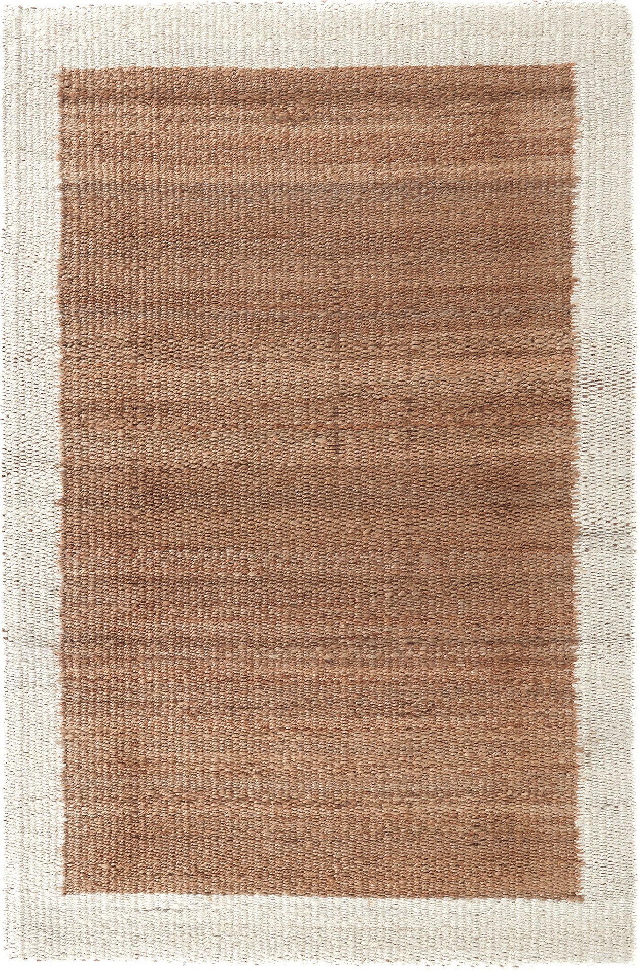Frame 5x8 Rug In Natural and Ivory