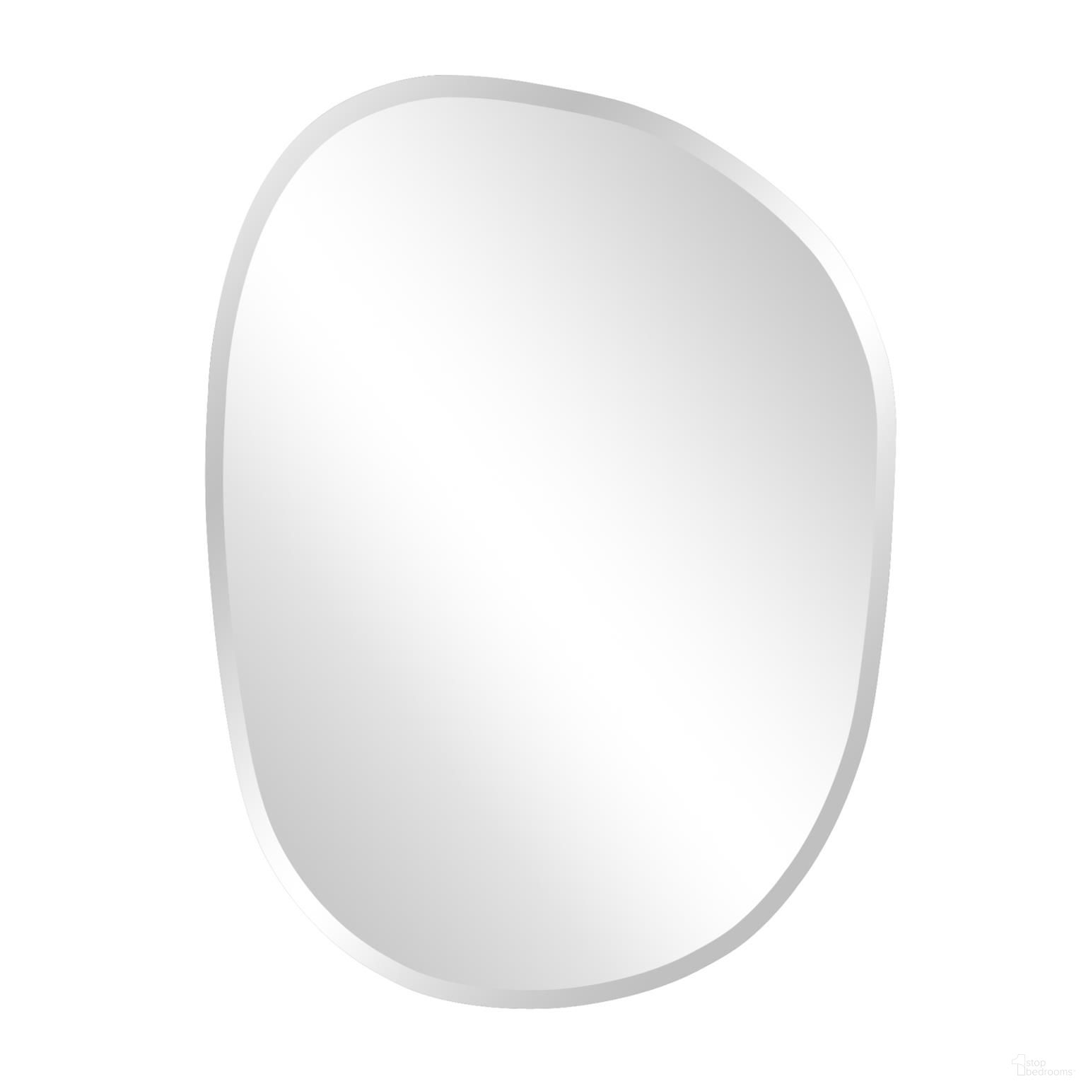 Frameless Asymmetrical Mirror In Silver