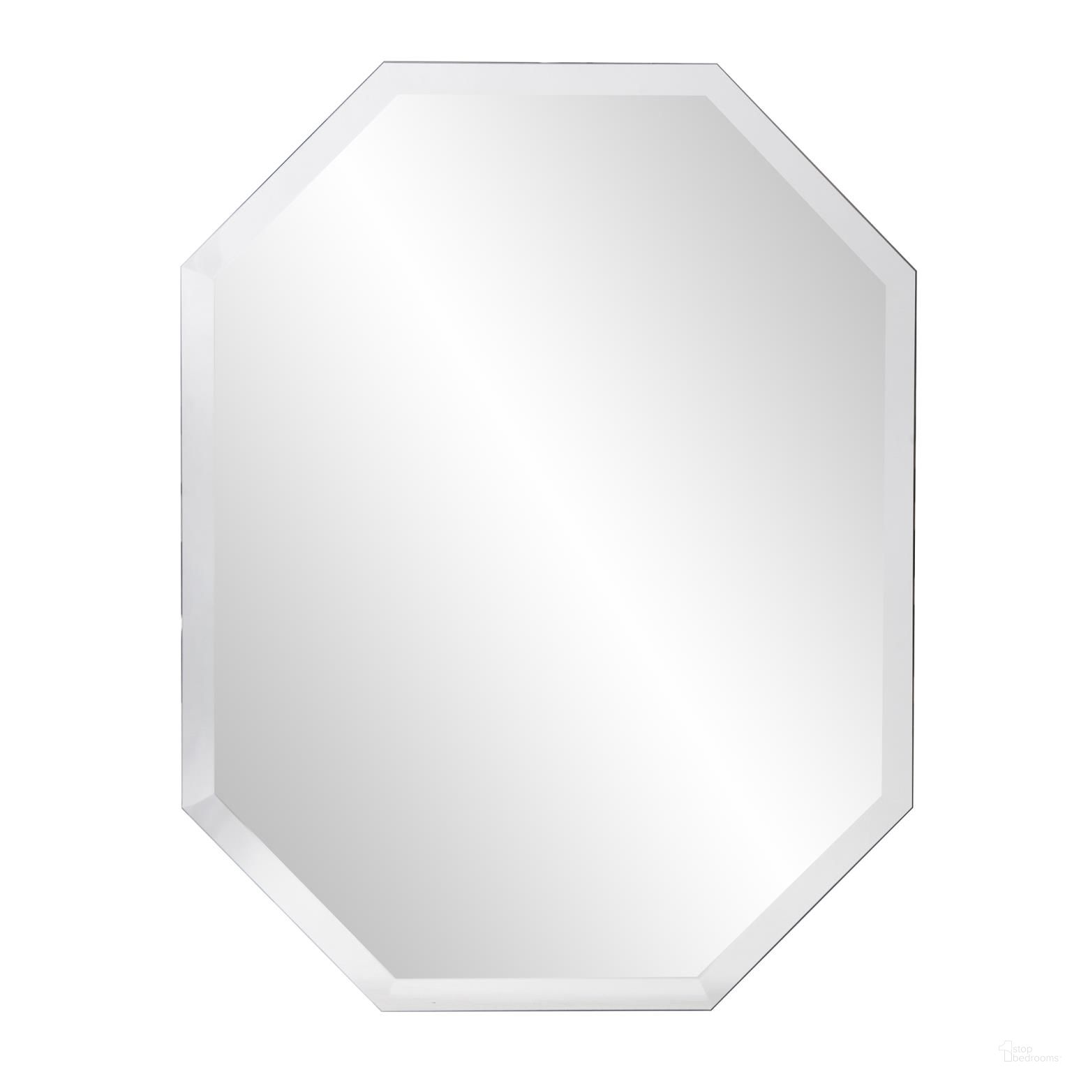 Frameless Octagonal Mirror In Silver