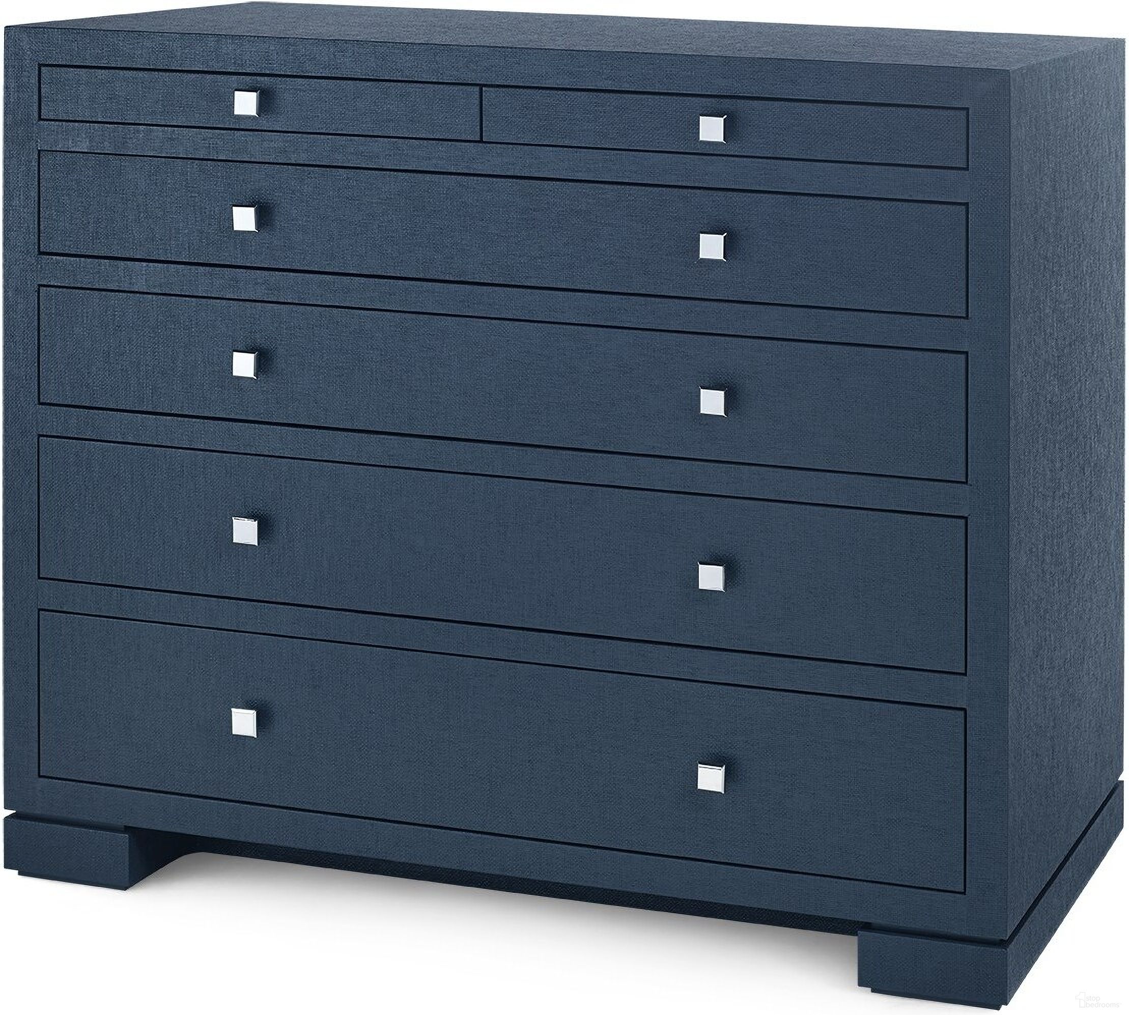 The appearance of Frances 6-Drawer In Deep Navy designed by Villa & House in the transitional interior design. This navy piece of furniture was selected by 1StopBedrooms from Frances Collection to add a touch of cosiness and style into your home. Sku: FRA-225-58.