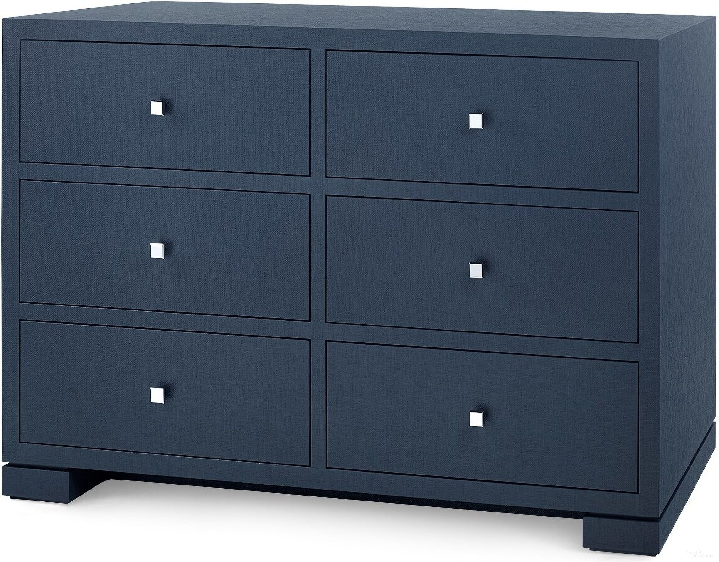 The appearance of Frances Extra Large 6-Drawer In Deep Navy designed by Villa & House in the transitional interior design. This navy piece of furniture  was selected by 1StopBedrooms from Frances Collection to add a touch of cosiness and style into your home. Sku: FRA-250-58.